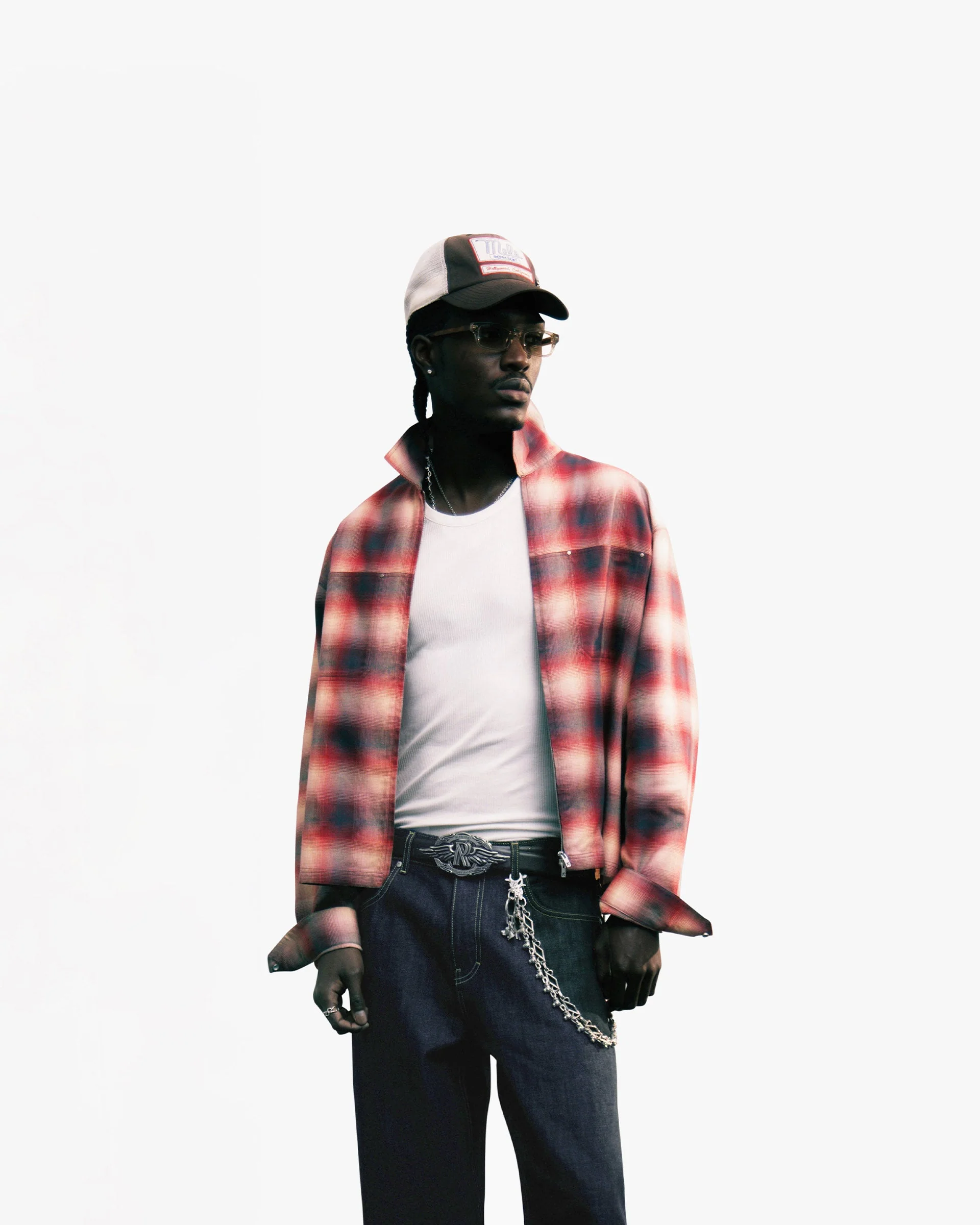 Sunset Flannel - Racing Red - Image 2