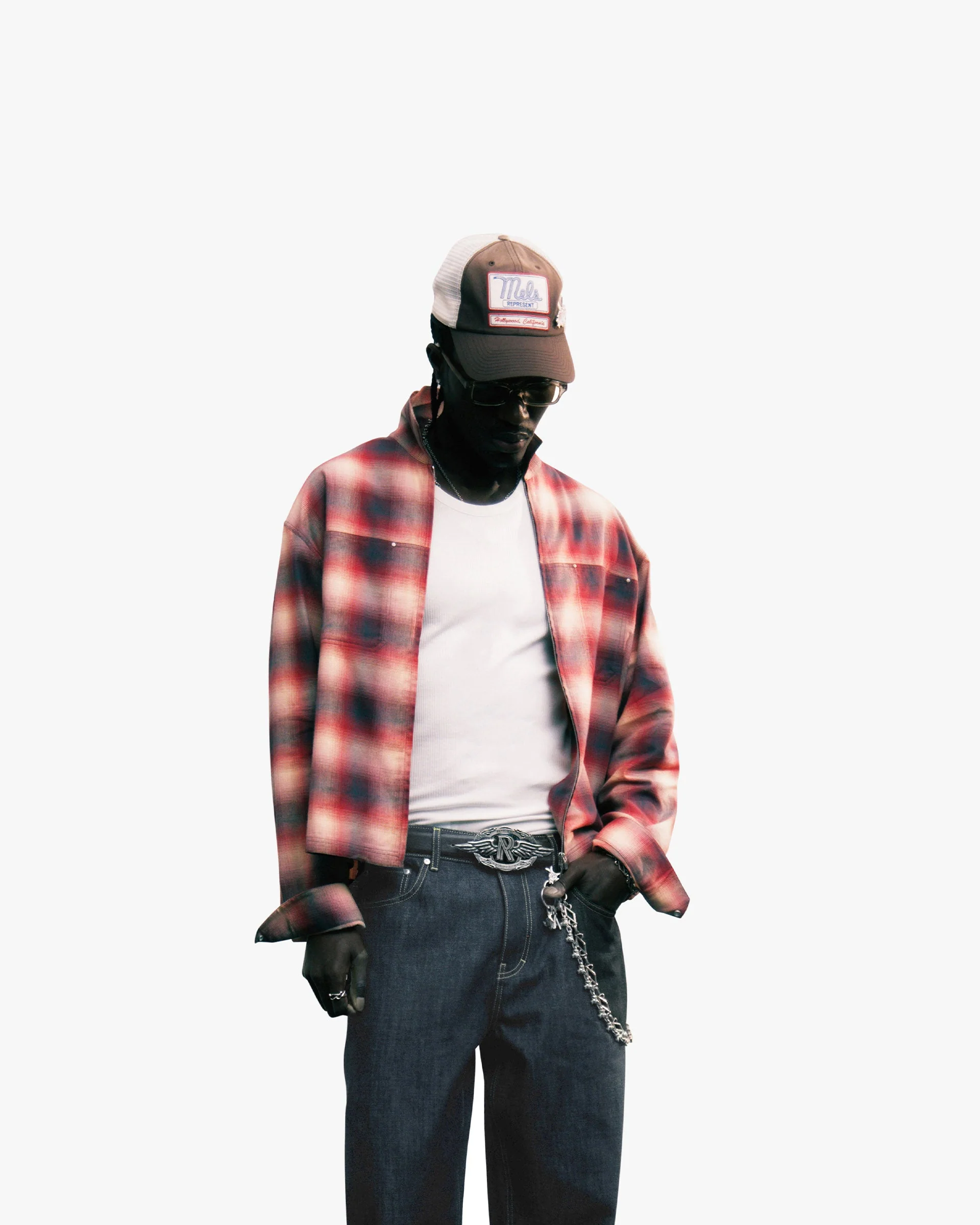 Sunset Flannel - Racing Red - Image 3