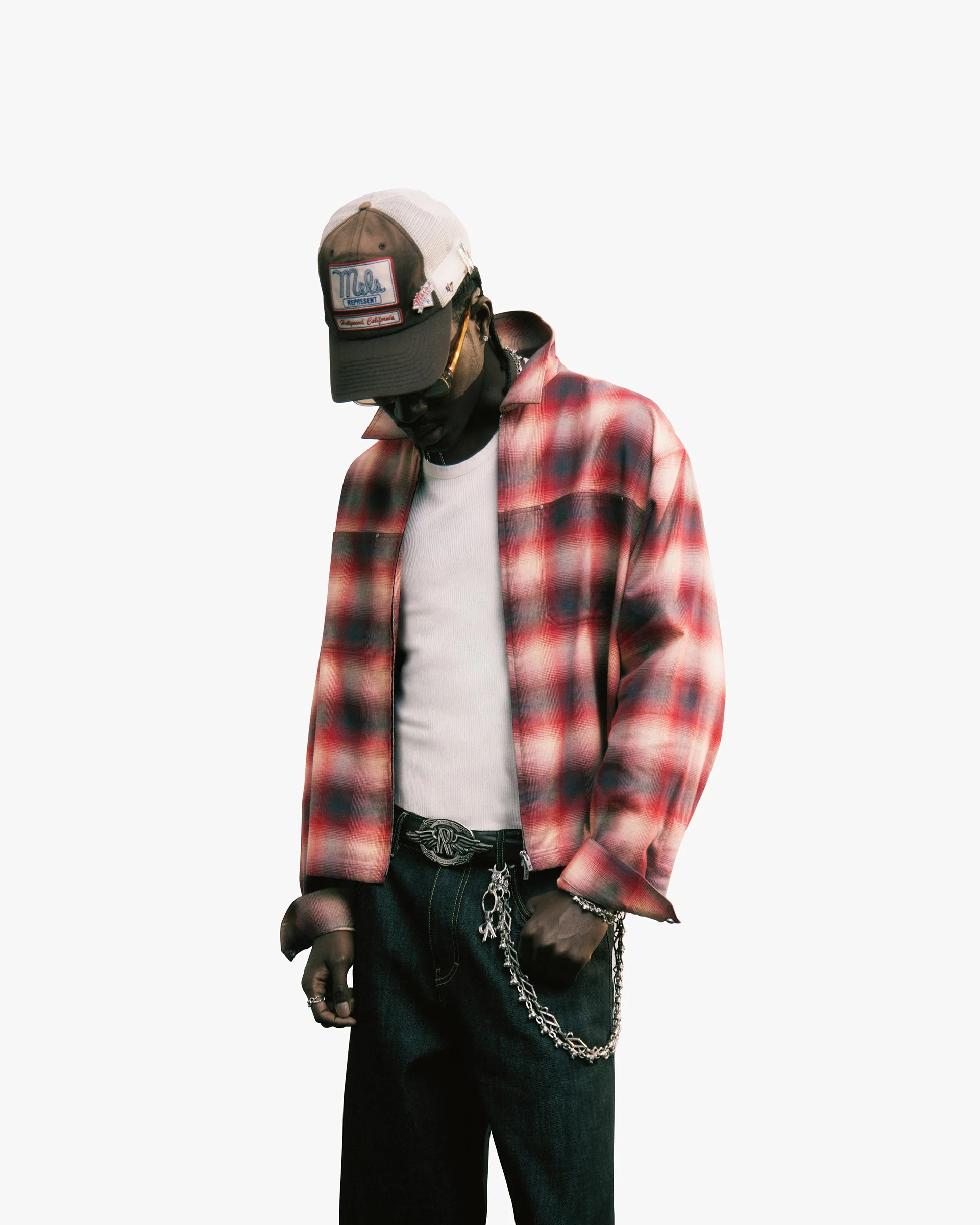 Sunset Flannel - Racing Red - Image 4
