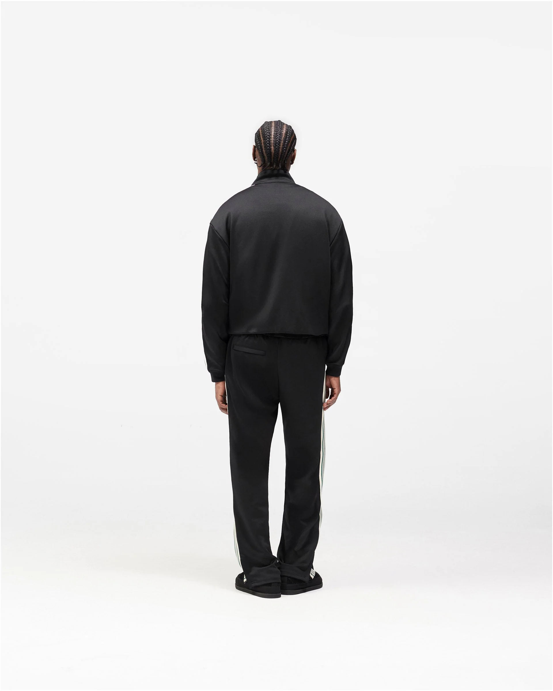 Taped Track Jacket - Jet Black - Image 11