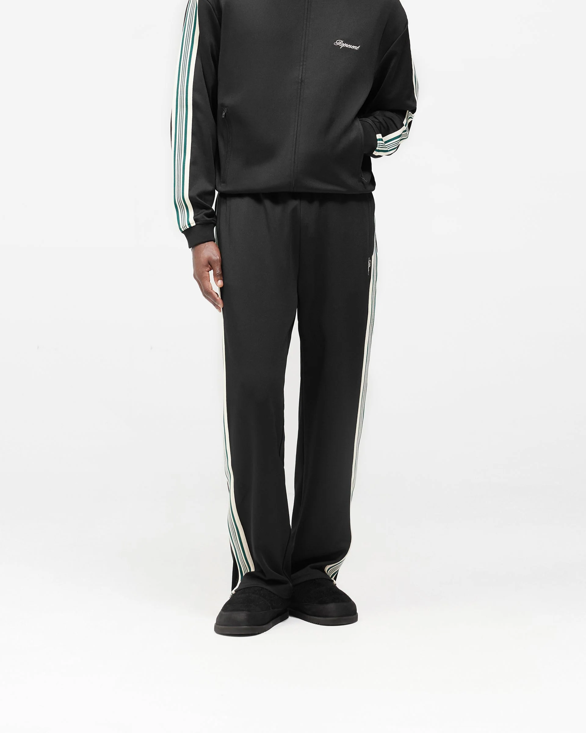 Taped Track Pant - Jet Black - Image 2