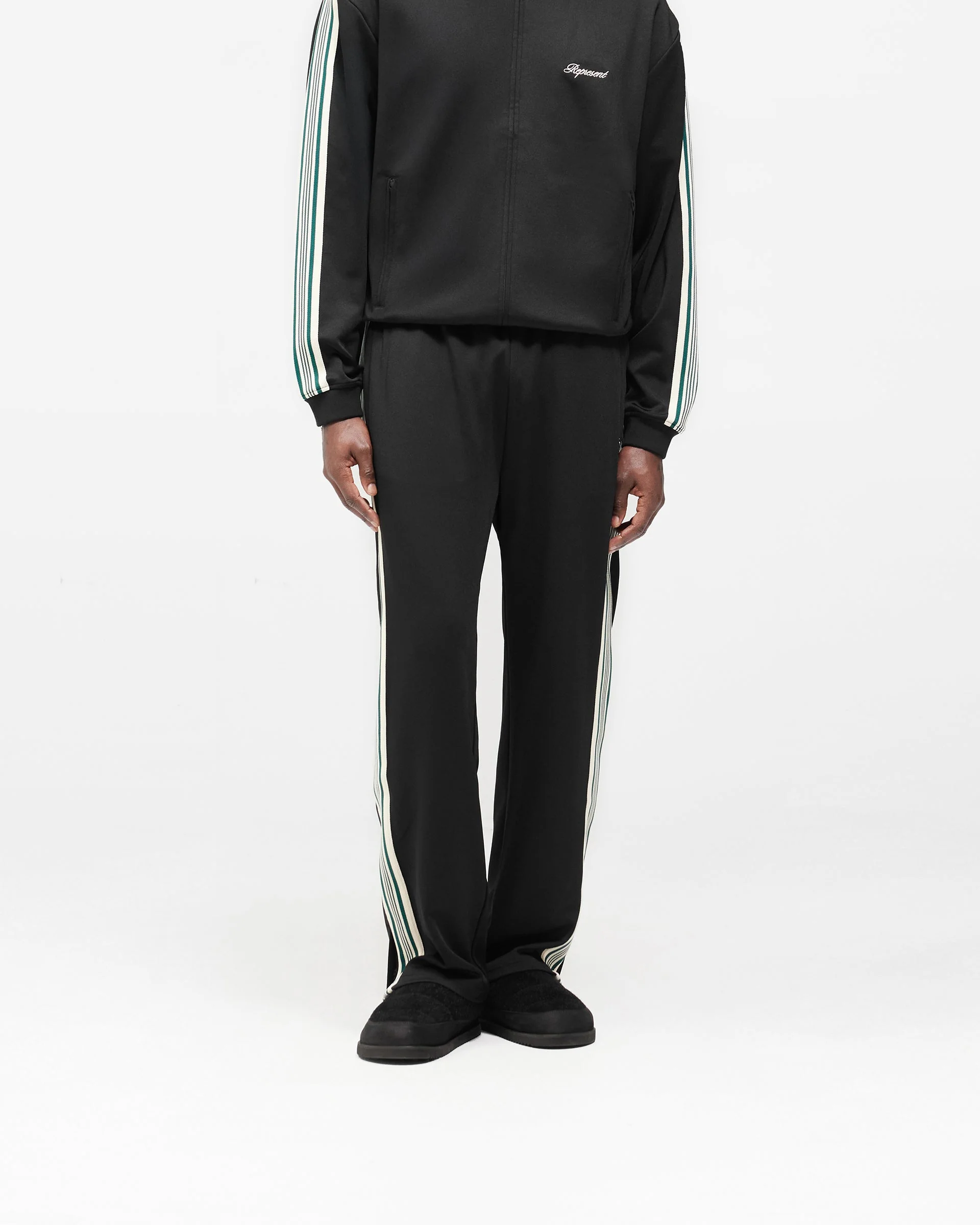 Taped Track Pant - Jet Black - Image 3