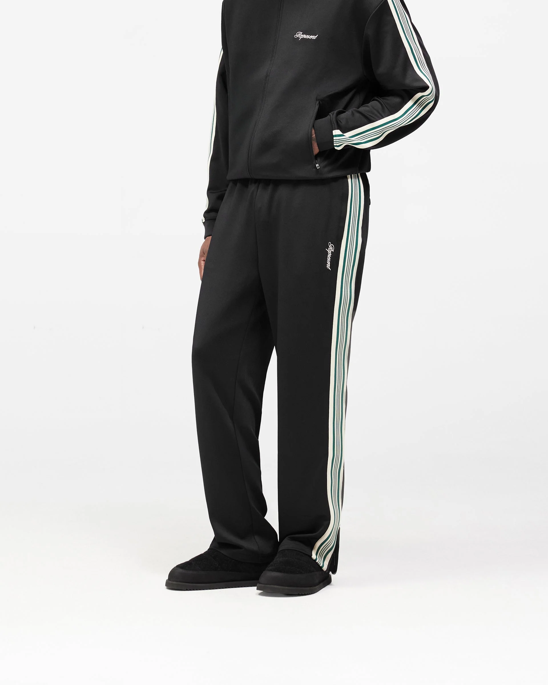 Taped Track Pant - Jet Black - Image 4