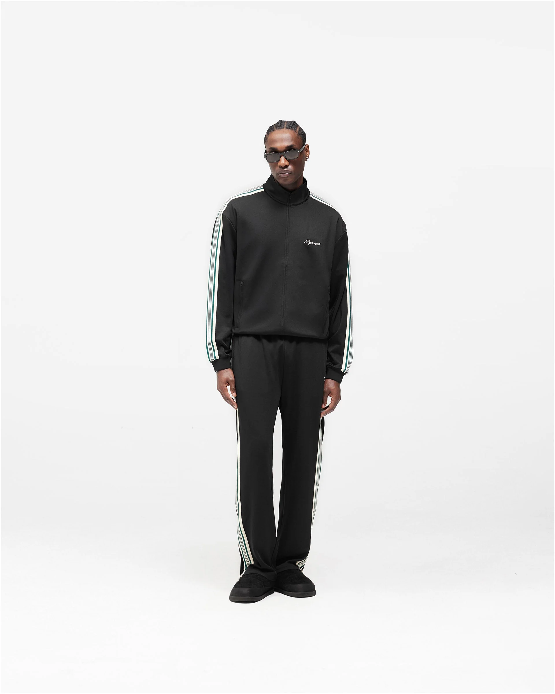 Taped Track Pant - Jet Black - Image 9
