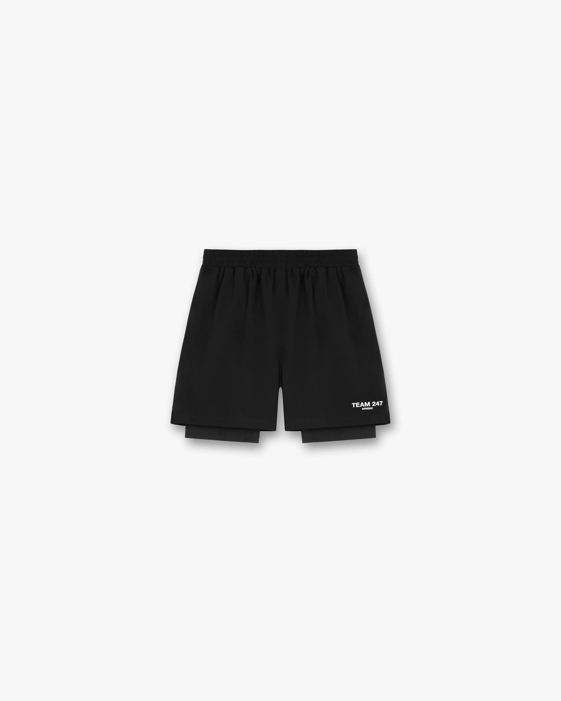 Team 247 2-In-1 Shorts - Black - Image 2