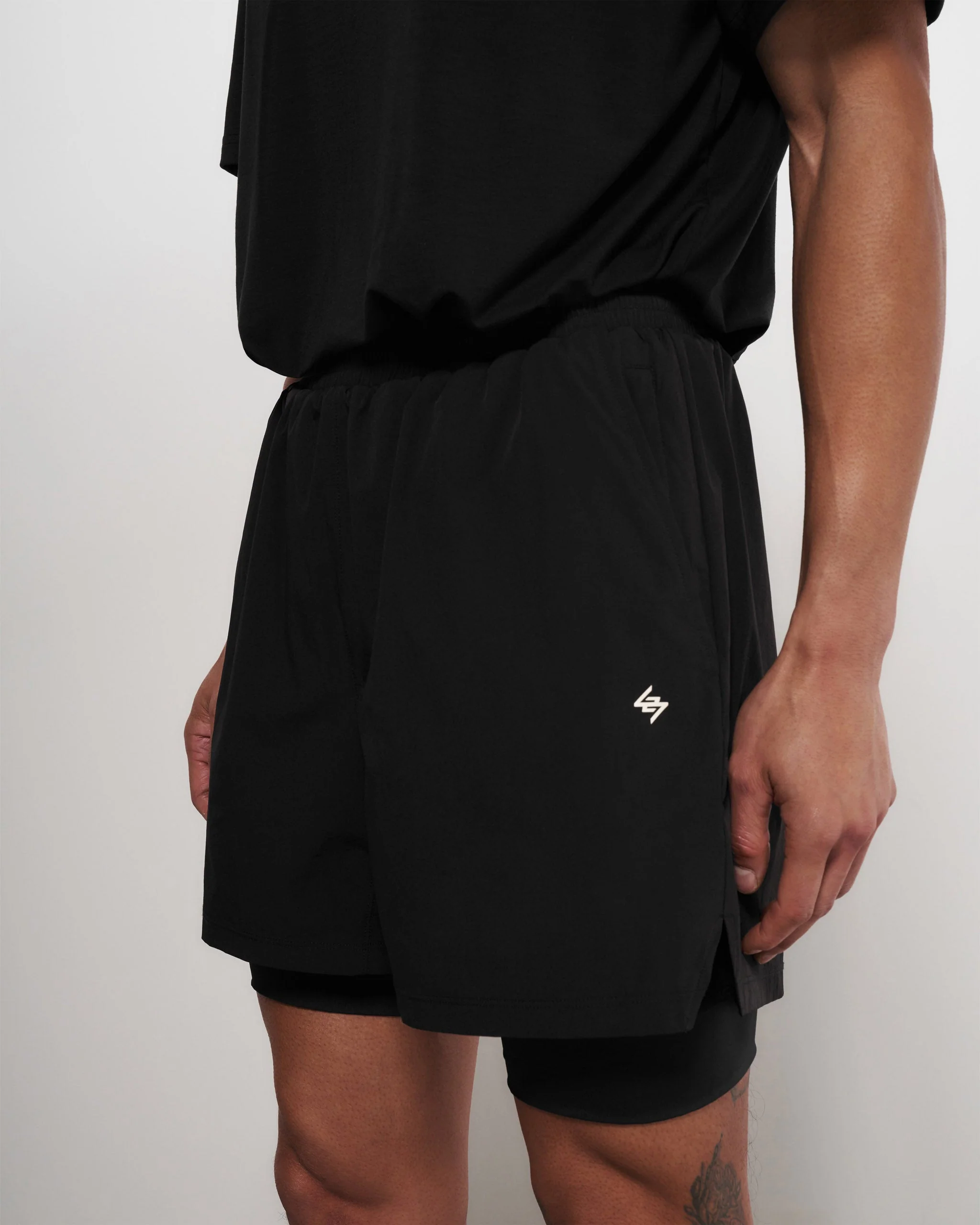 Team 247 2-In-1 Shorts - Black - Image 3
