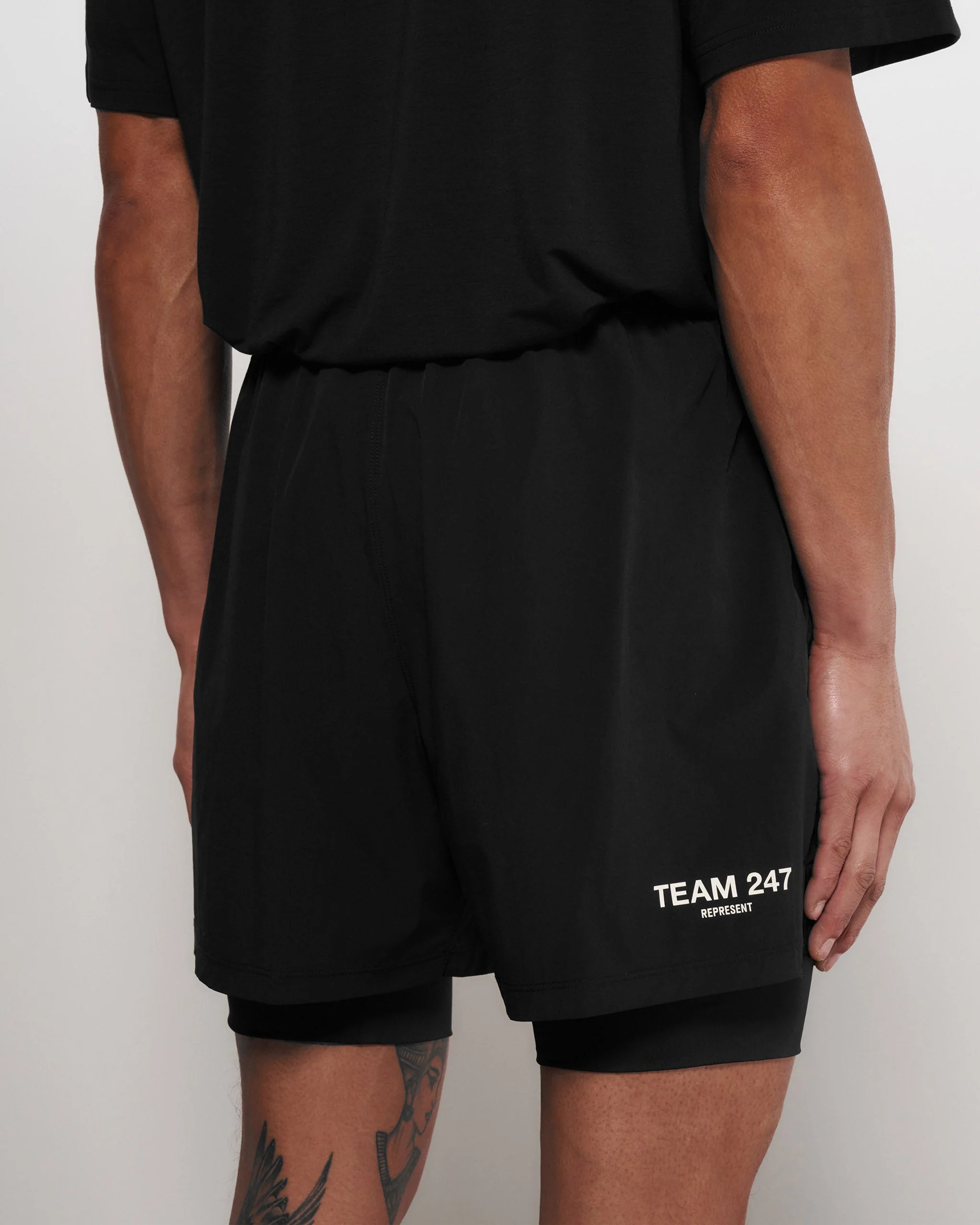 Team 247 2-In-1 Shorts - Black - Image 5