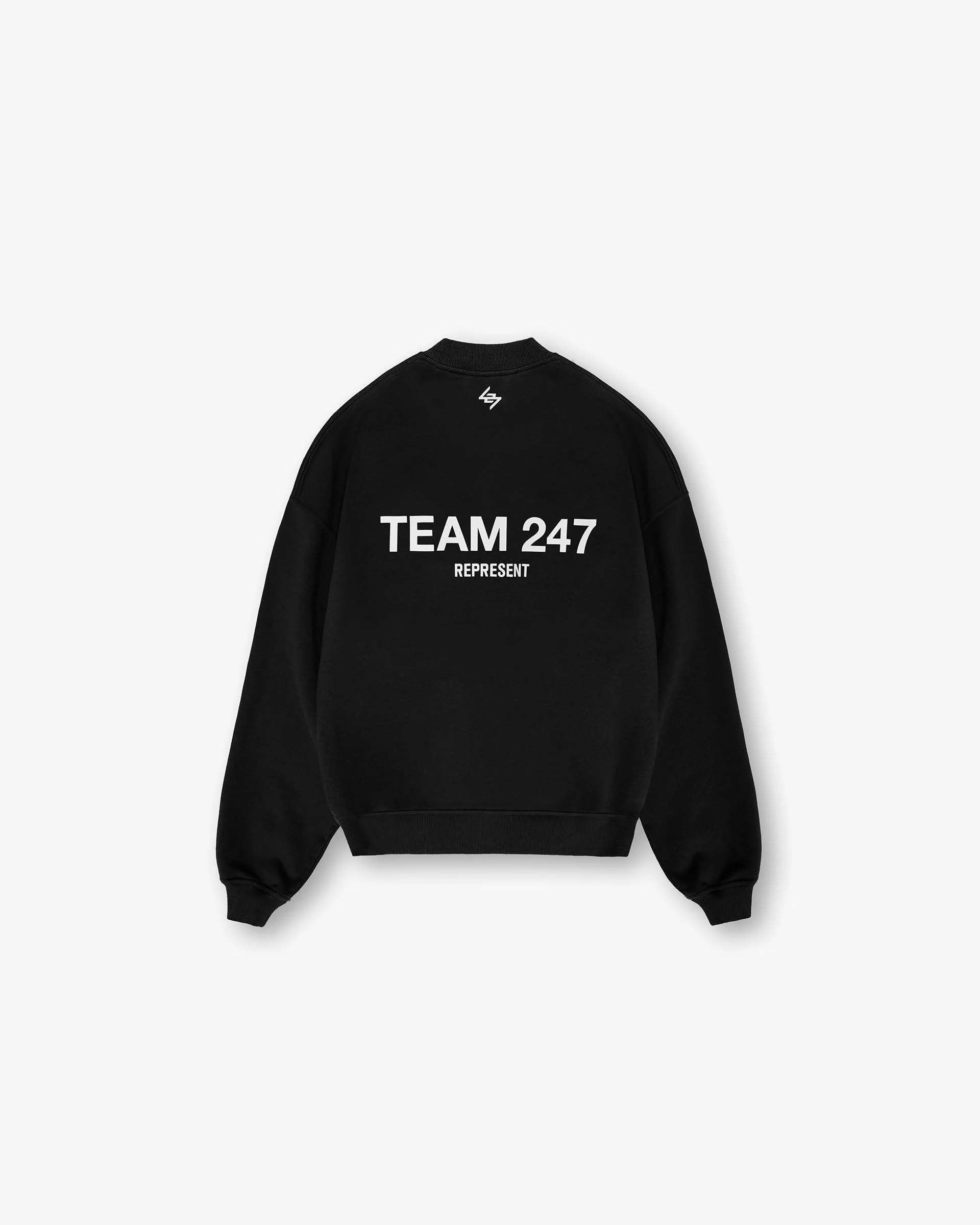 Team 247 Oversized Crew - Jet Black - Image 2