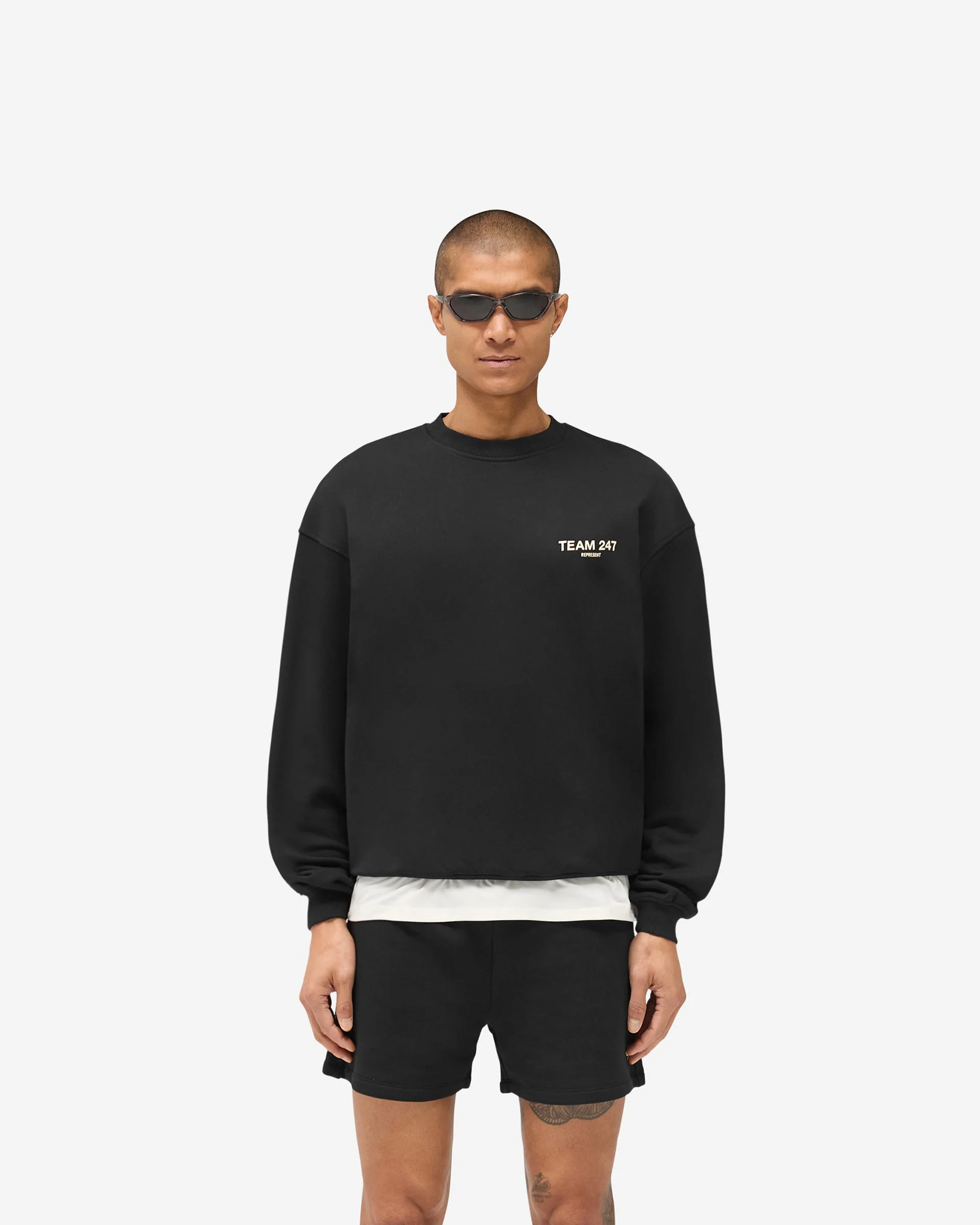 Team 247 Oversized Crew - Jet Black - Image 3