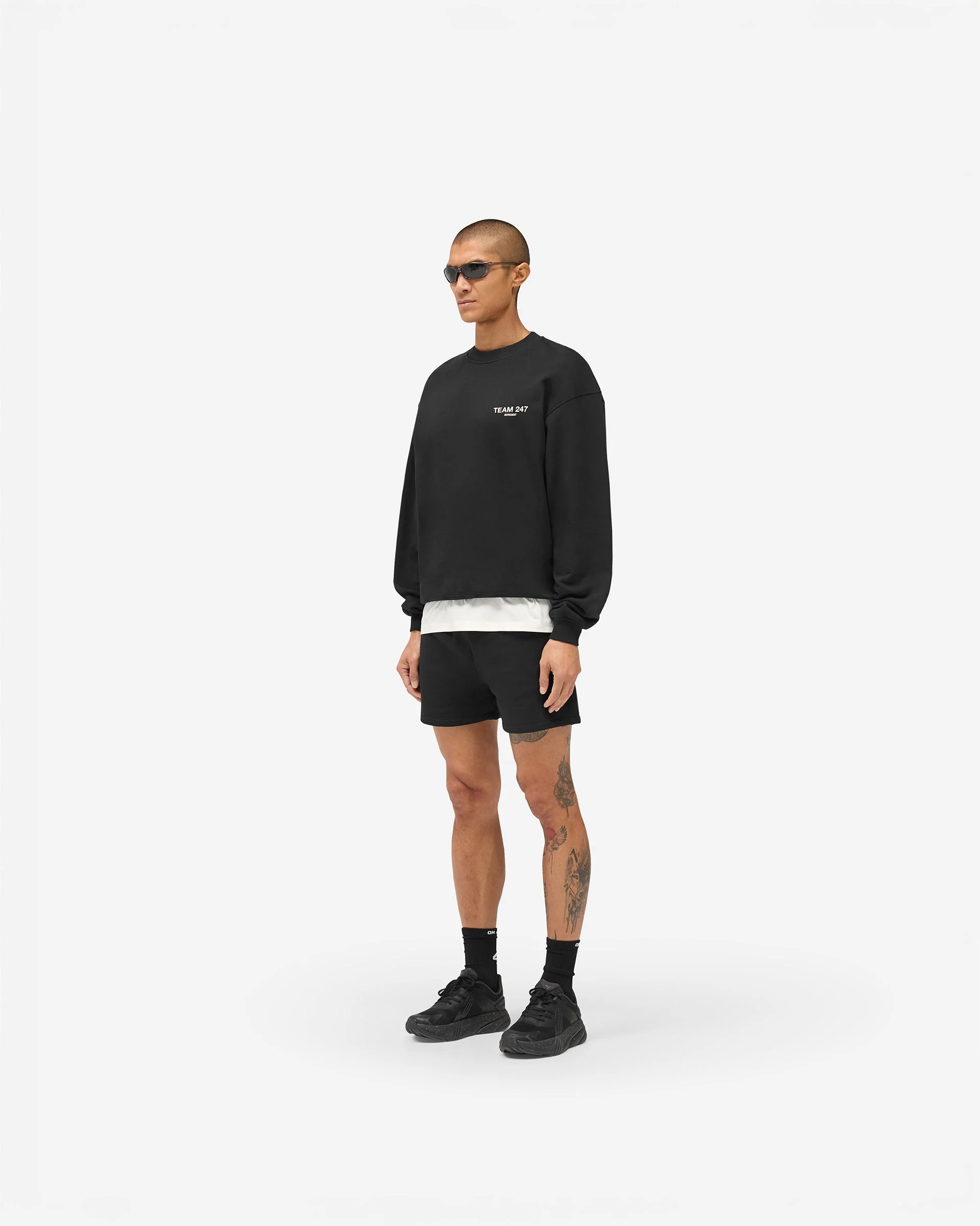 Team 247 Oversized Crew - Jet Black - Image 9