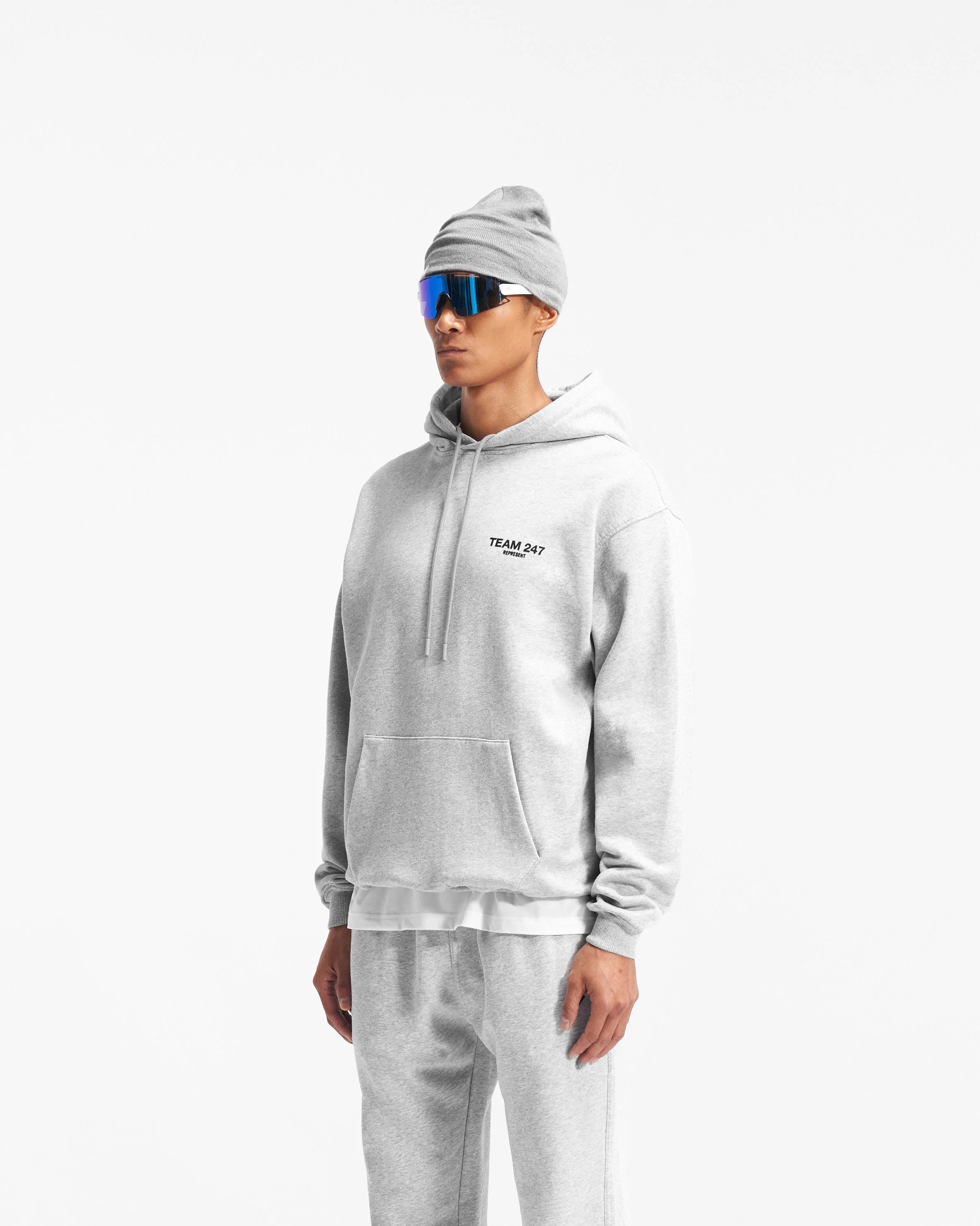 Team 247 Oversized Hoodie - Ash Grey - Image 4
