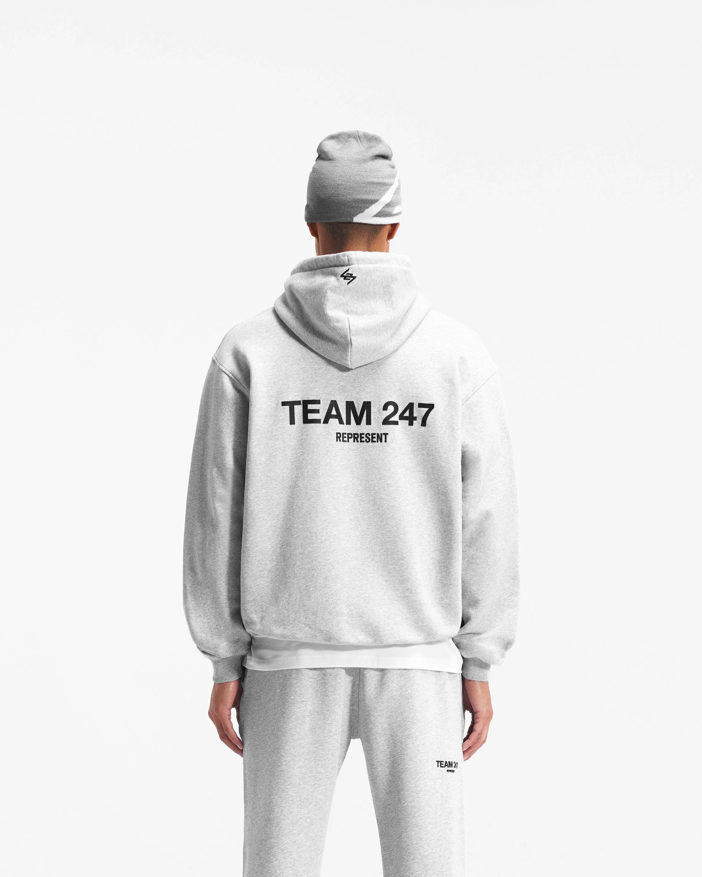 Team 247 Oversized Hoodie - Ash Grey - Image 5