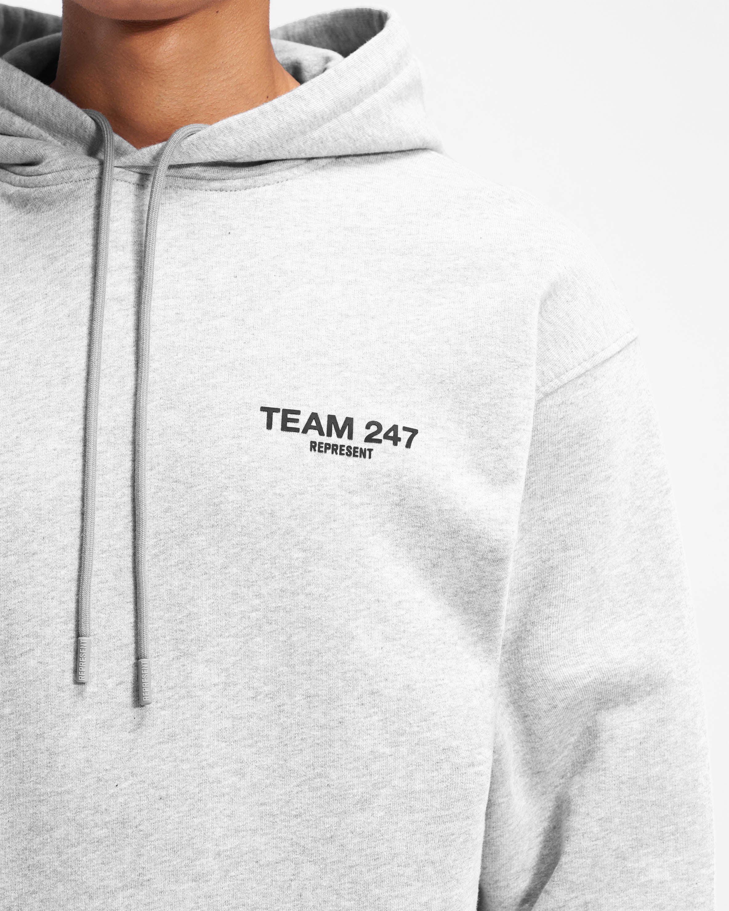 Team 247 Oversized Hoodie - Ash Grey - Image 6