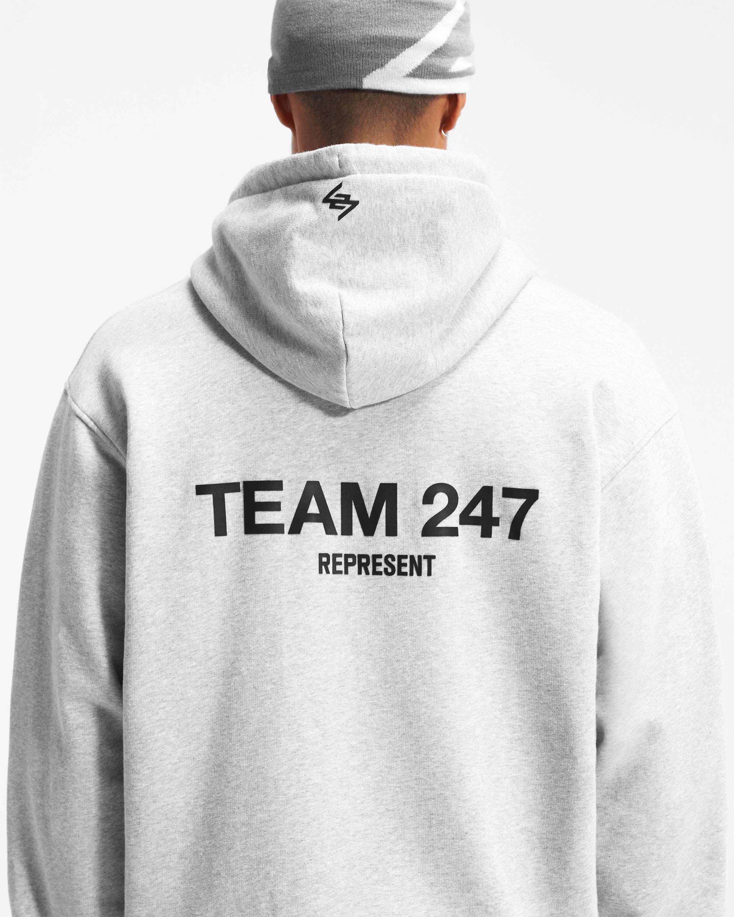 Team 247 Oversized Hoodie - Ash Grey - Image 7