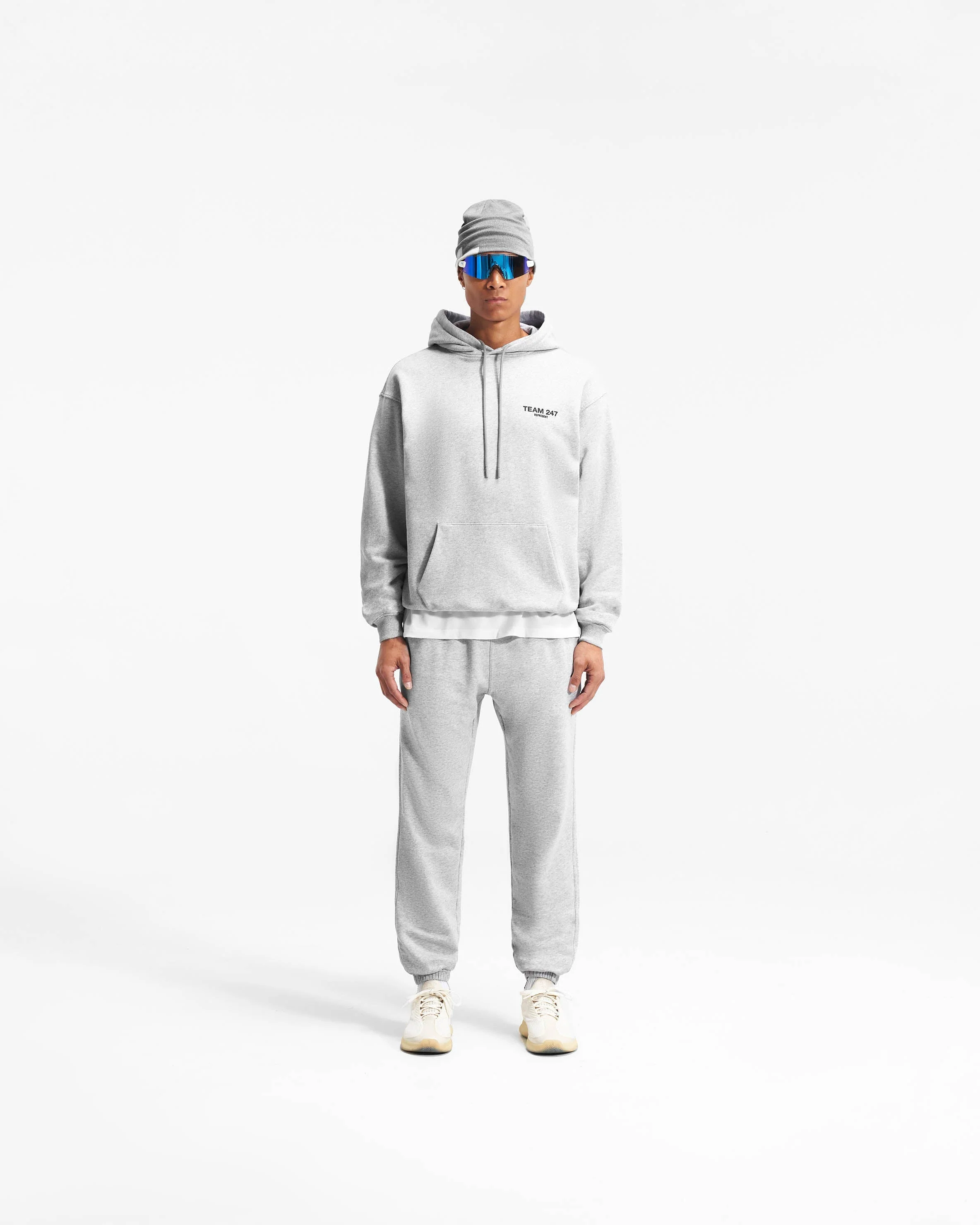 Team 247 Oversized Hoodie - Ash Grey - Image 8