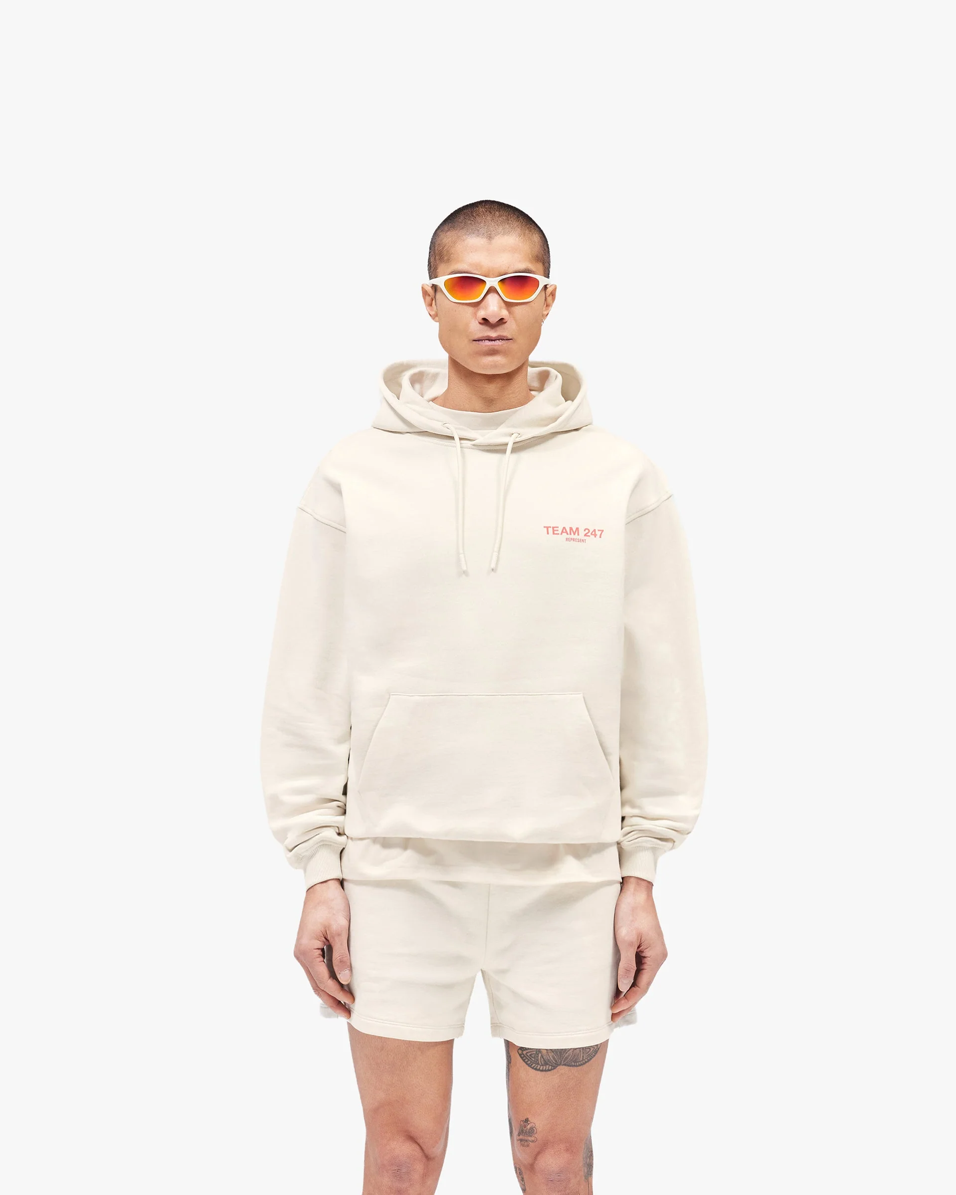Team 247 Oversized Hoodie - Cream - Image 3