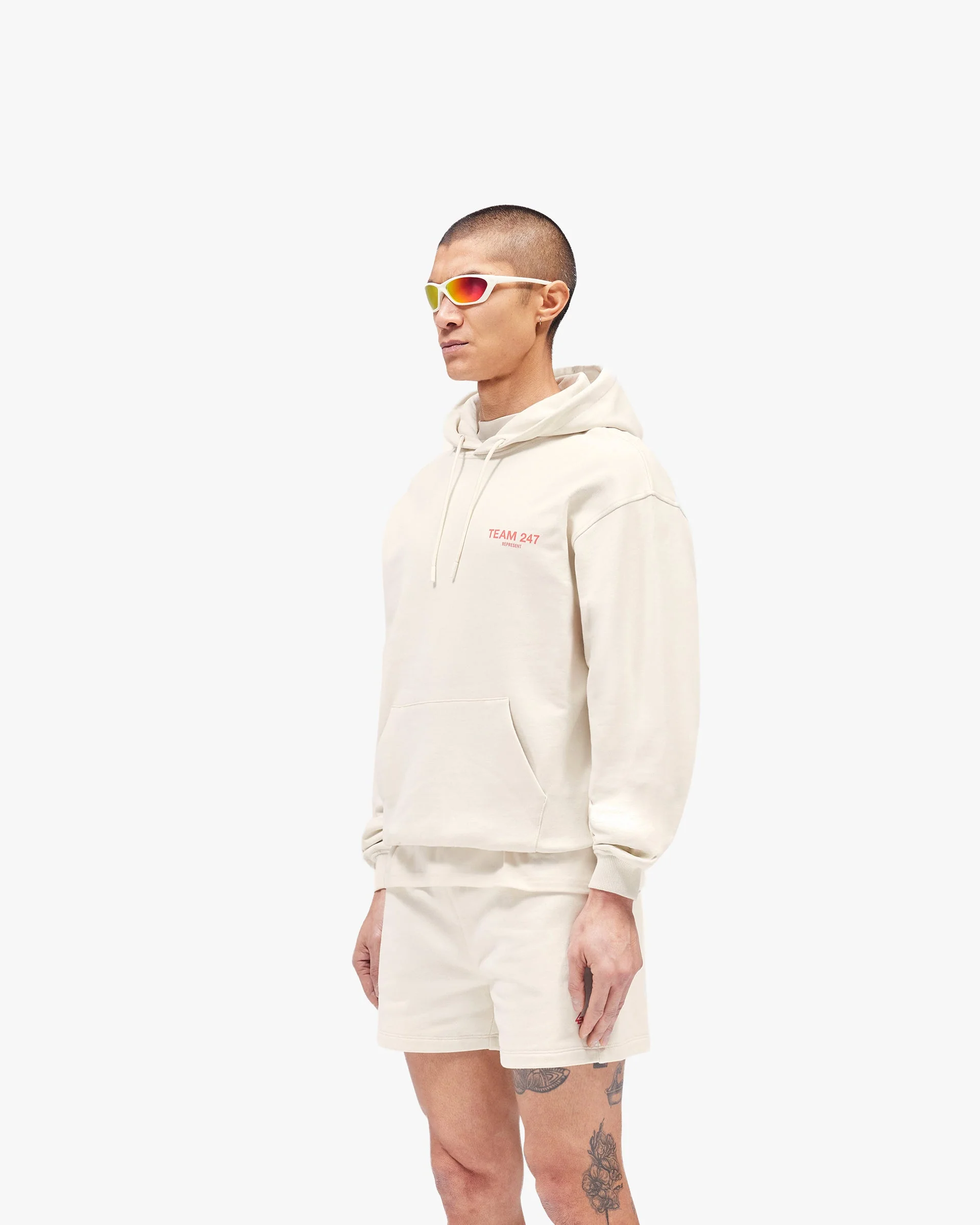 Team 247 Oversized Hoodie - Cream - Image 4