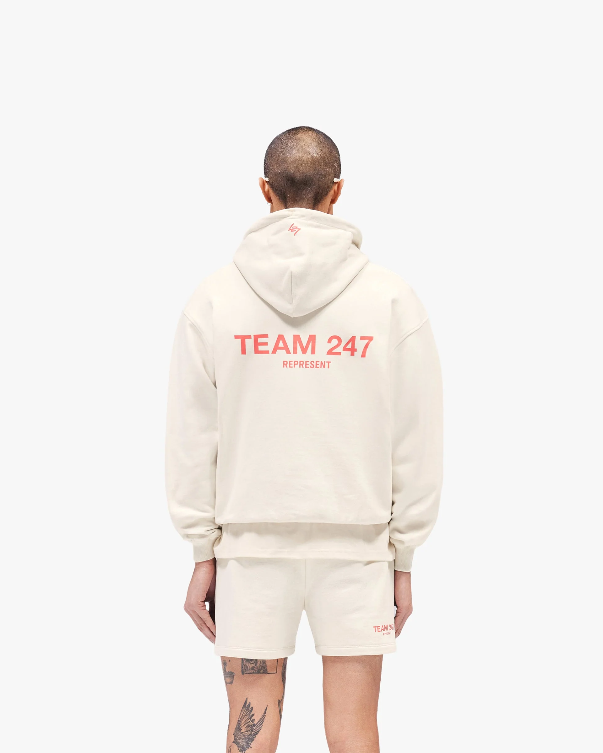 Team 247 Oversized Hoodie - Cream - Image 5