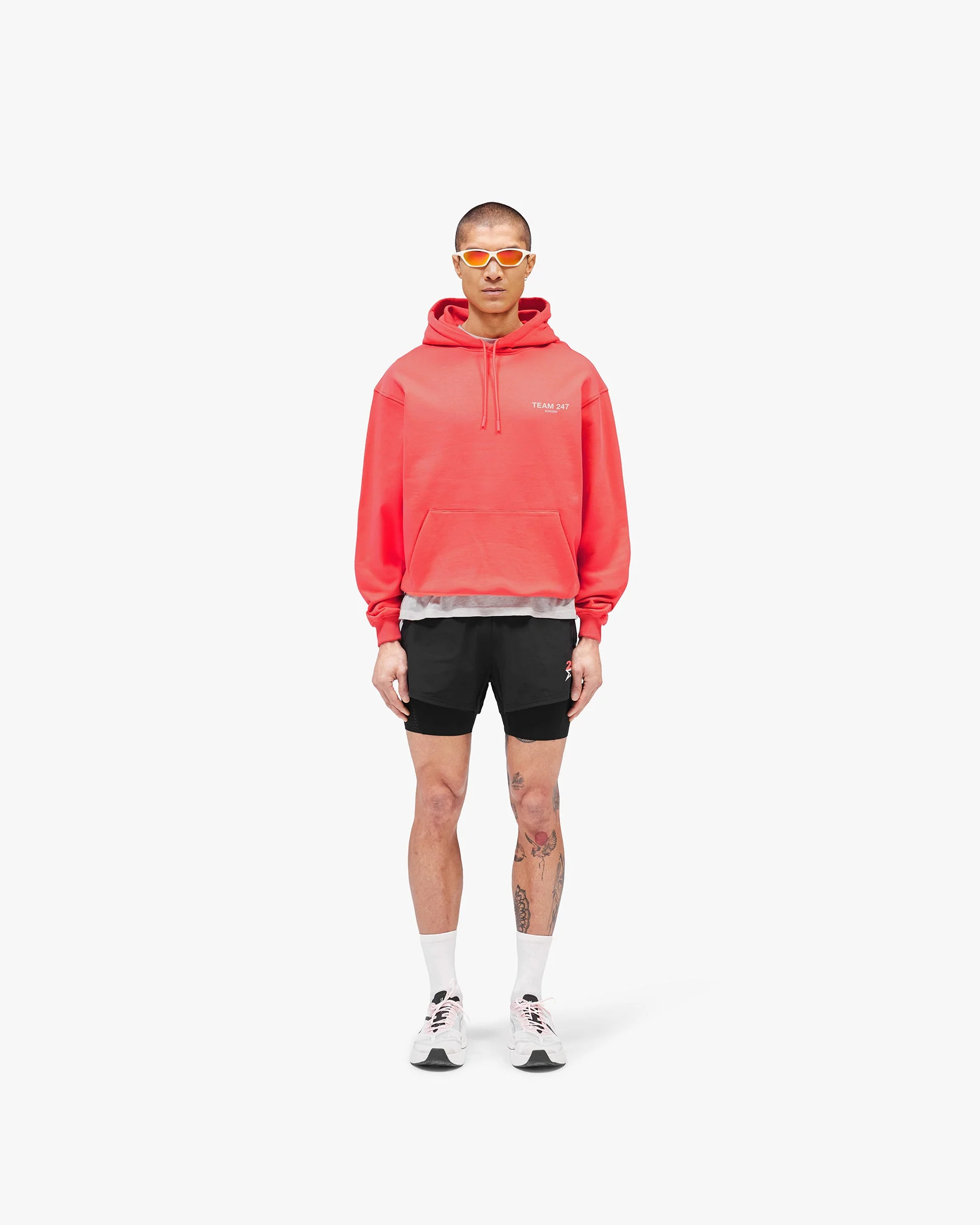 Team 247 Oversized Hoodie  - Racing Red - Image 6