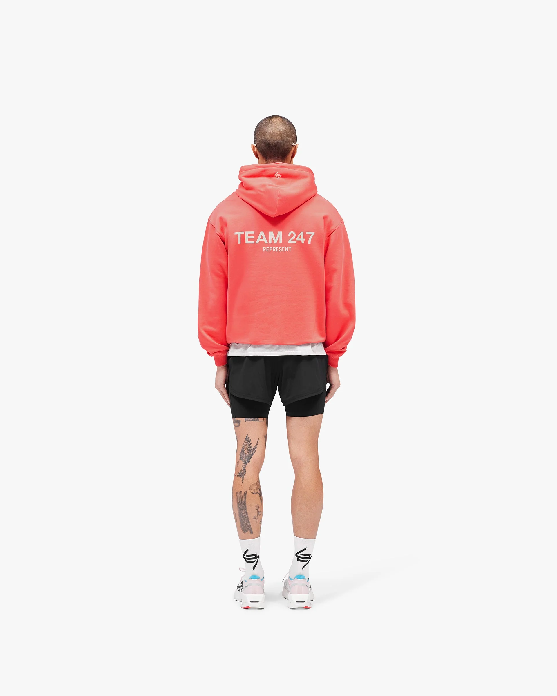 Team 247 Oversized Hoodie  - Racing Red - Image 8
