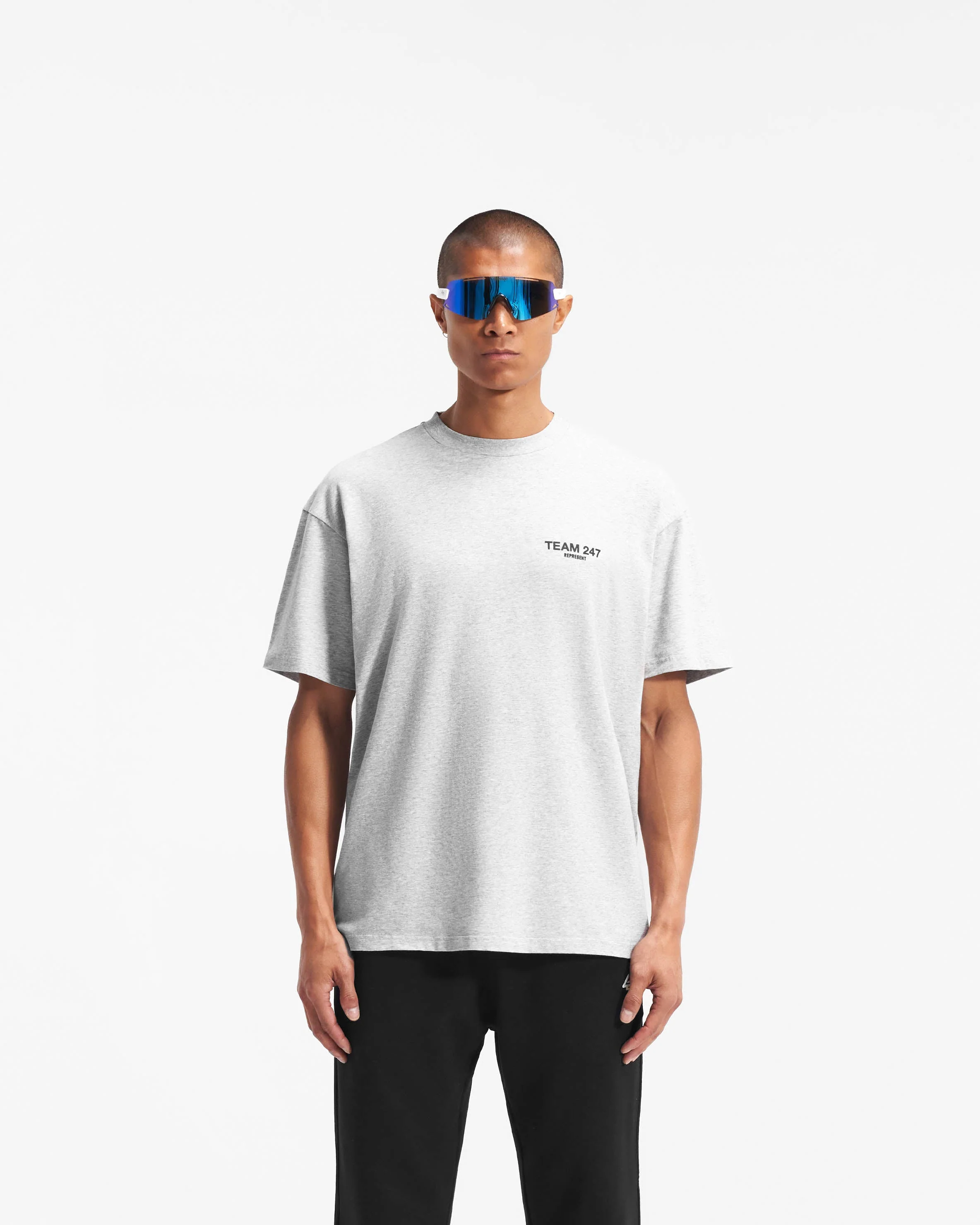 Team 247 Oversized T-Shirt - Ash Grey - Image 3