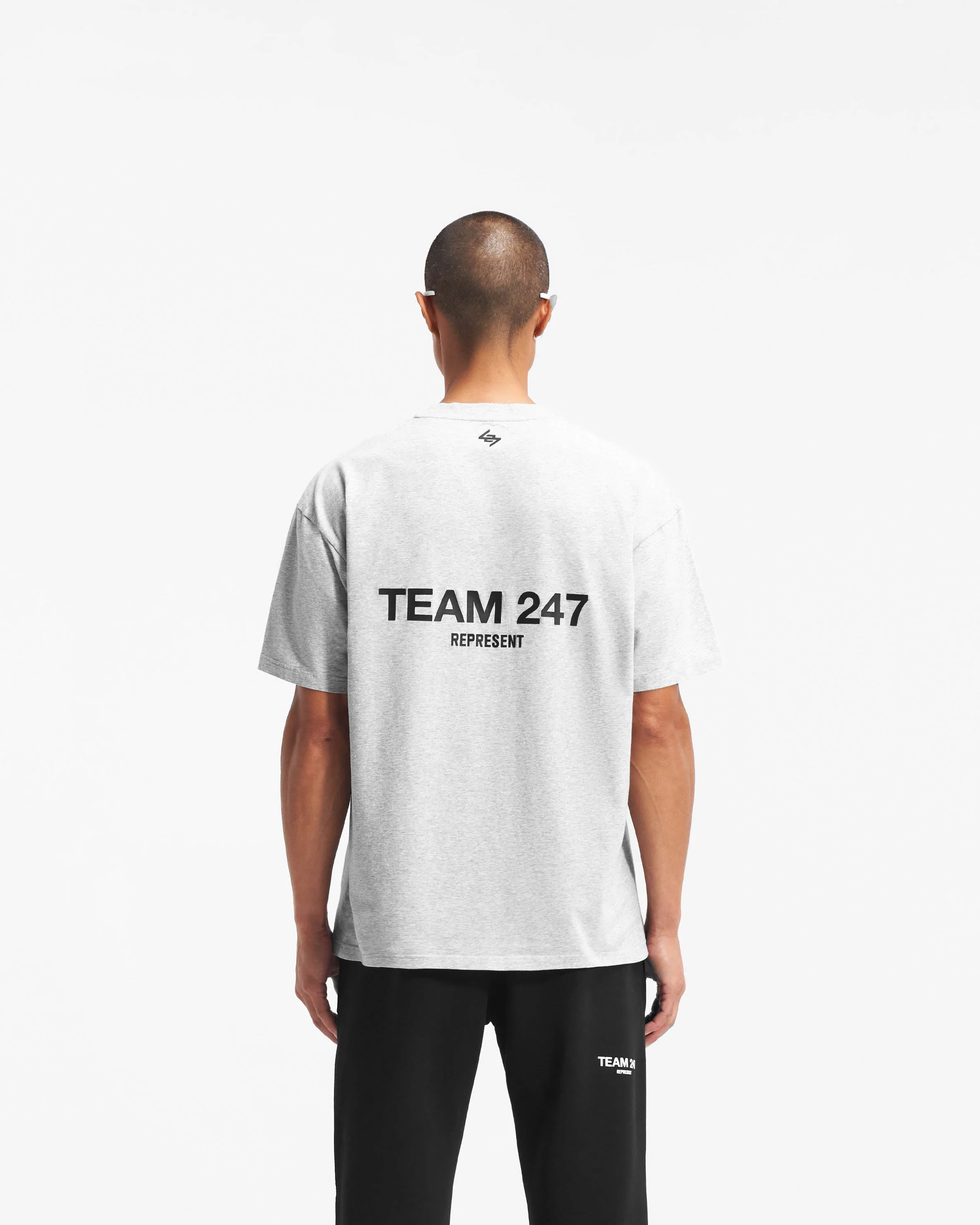 Team 247 Oversized T-Shirt - Ash Grey - Image 4