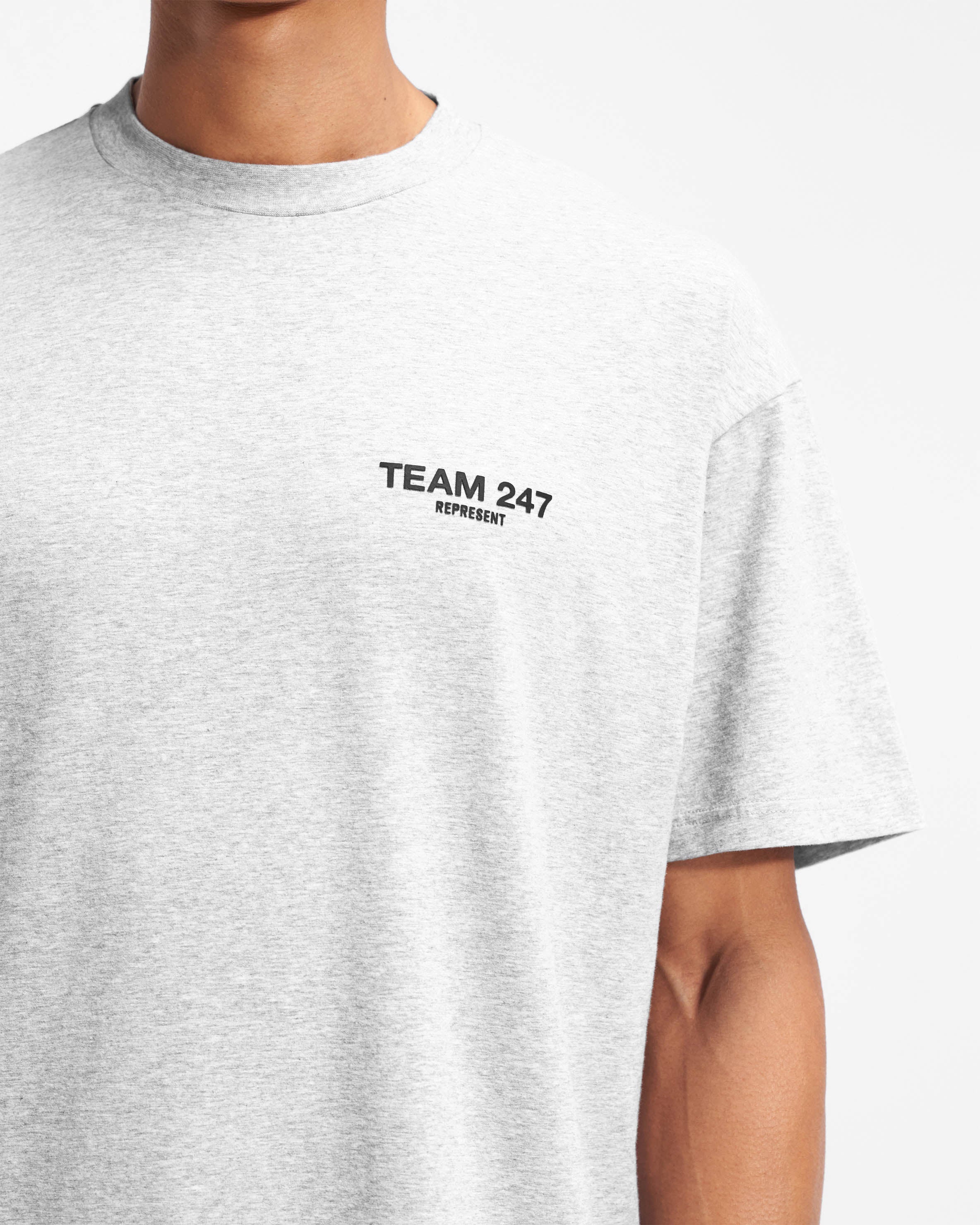 Team 247 Oversized T-Shirt - Ash Grey - Image 5