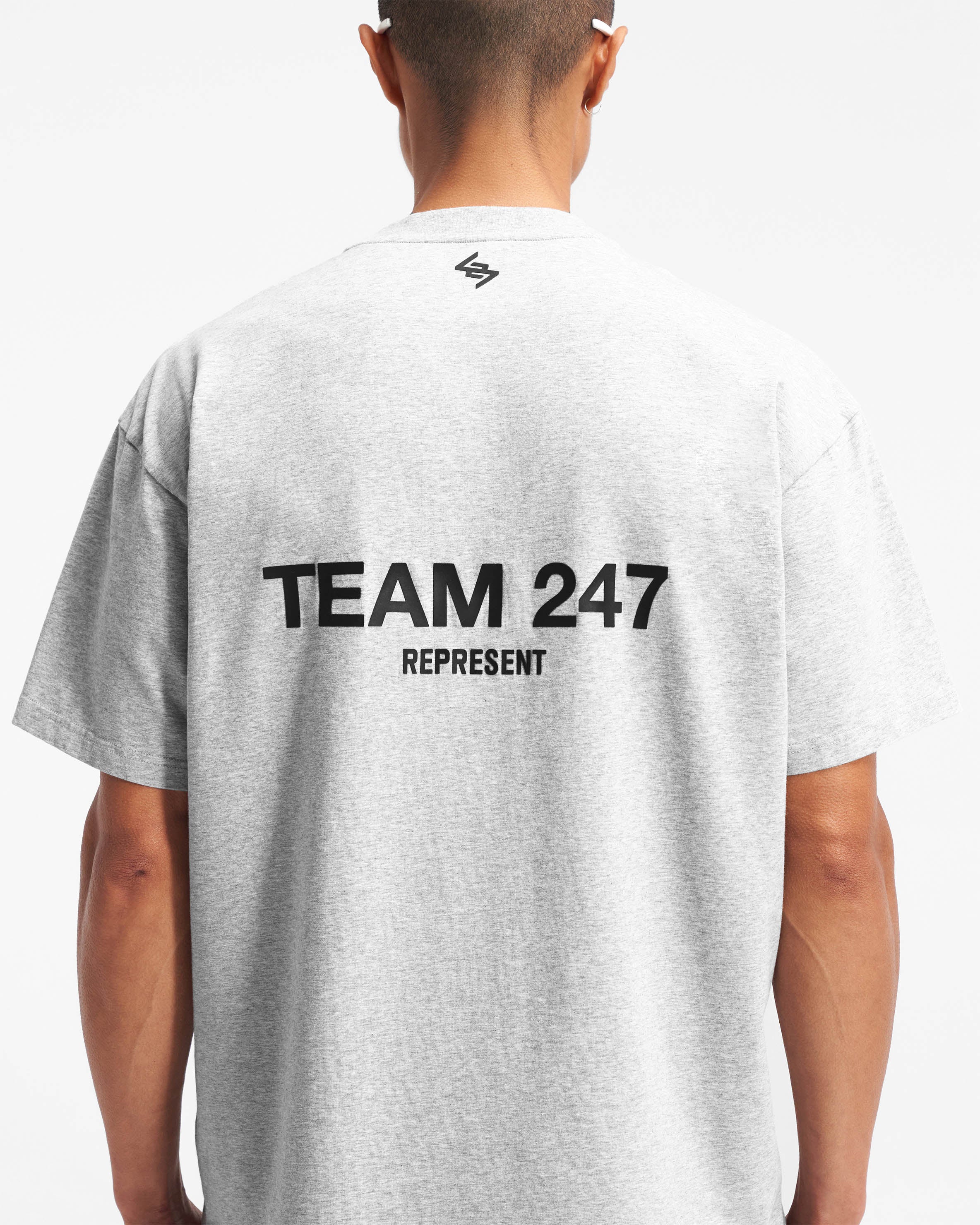 Team 247 Oversized T-Shirt - Ash Grey - Image 6