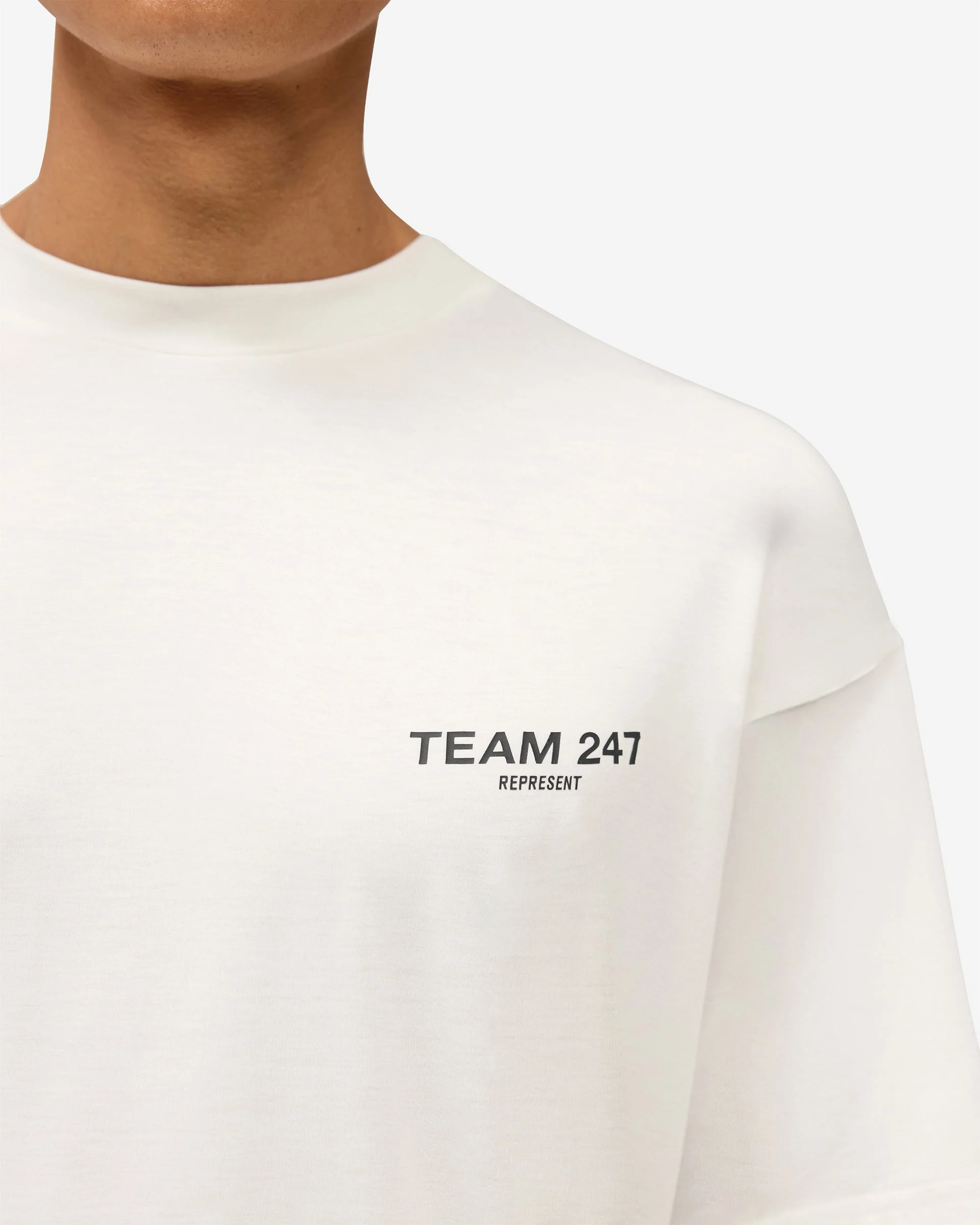 Team 247 Oversized T-Shirt - Flat White - Image 5
