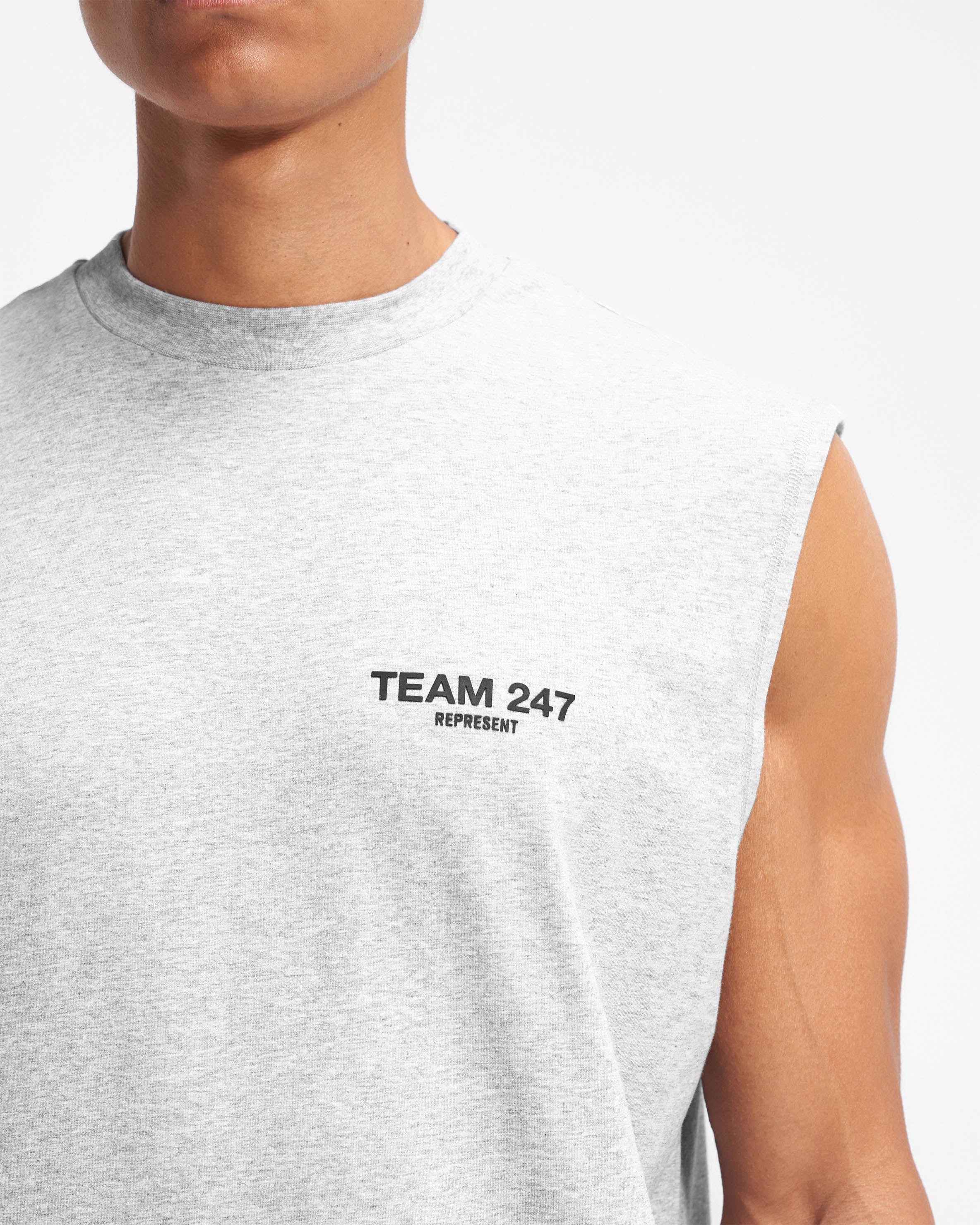 Team 247 Oversized Tank - Ash Grey - Image 5