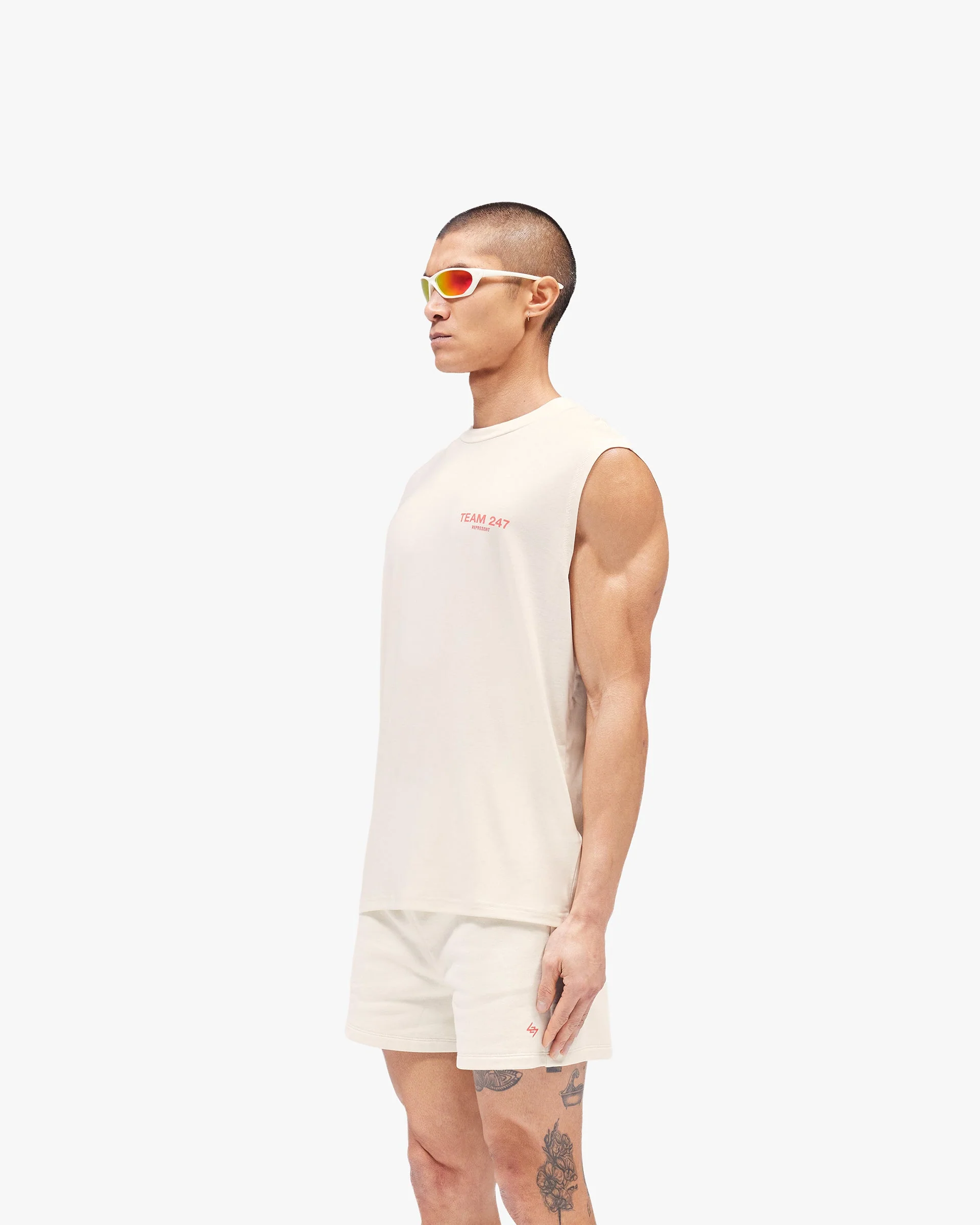 Team 247 Oversized Tank - Cream - Image 4