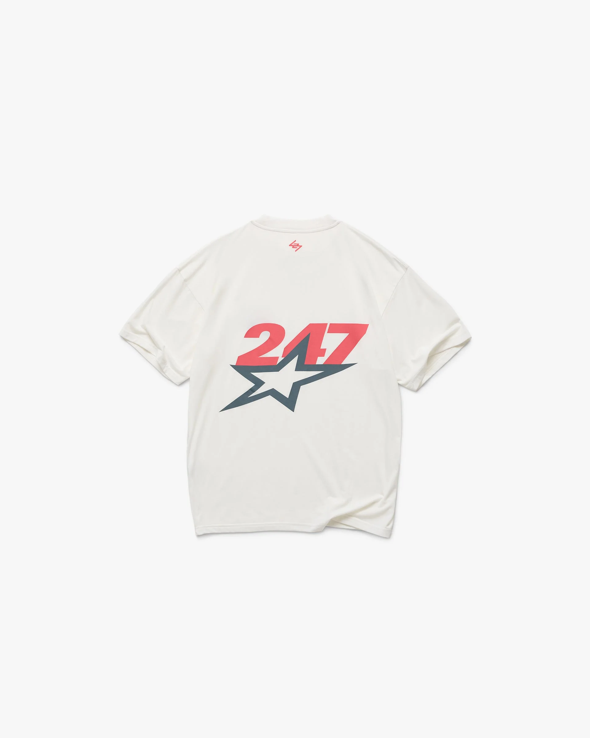 Team 247 Star Oversized T-Shirt - Flat White - Image 2