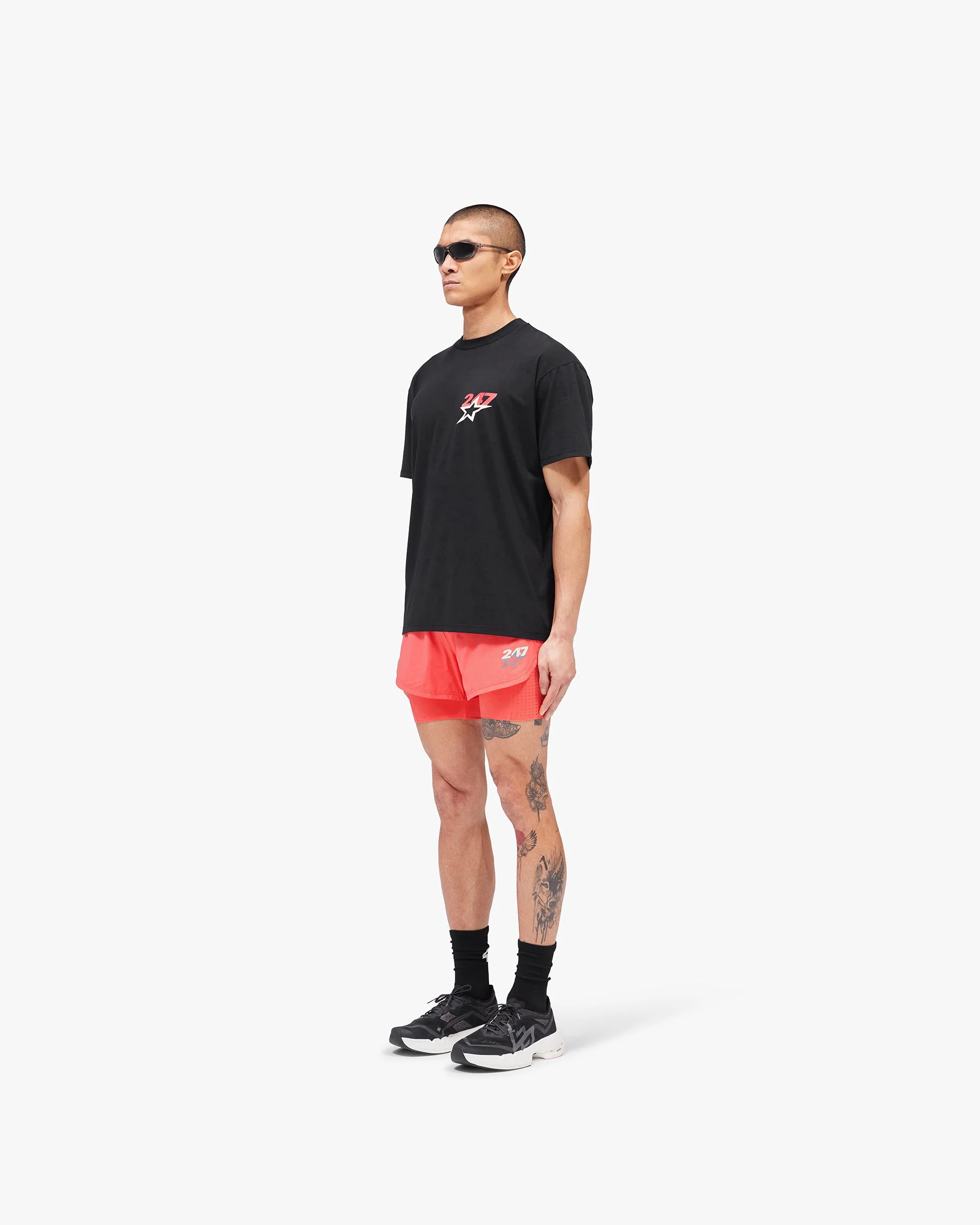 Team 247 Star Oversized T-Shirt - Jet Black - Image 7