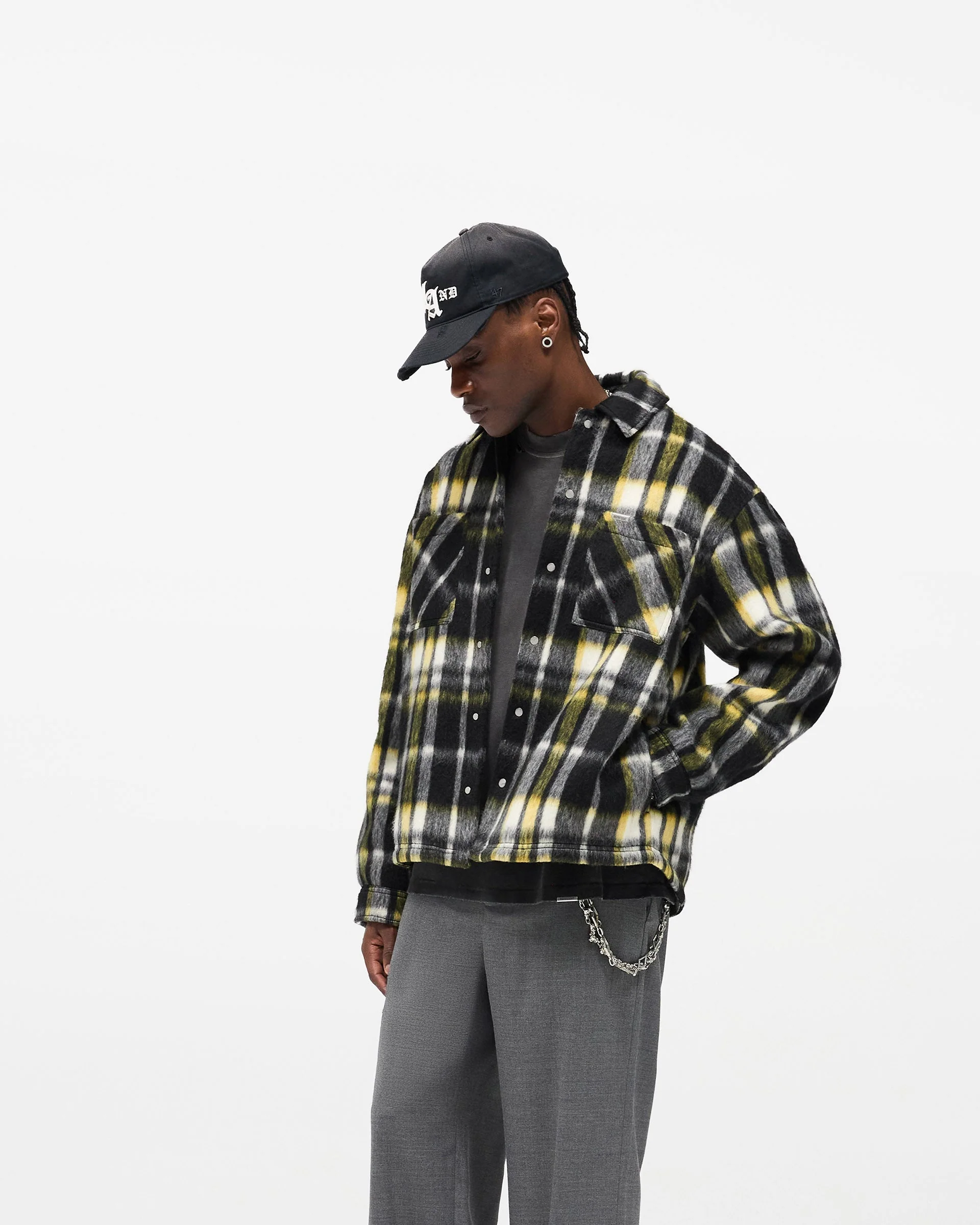 Textured Overshirt - Jet Black - Image 2