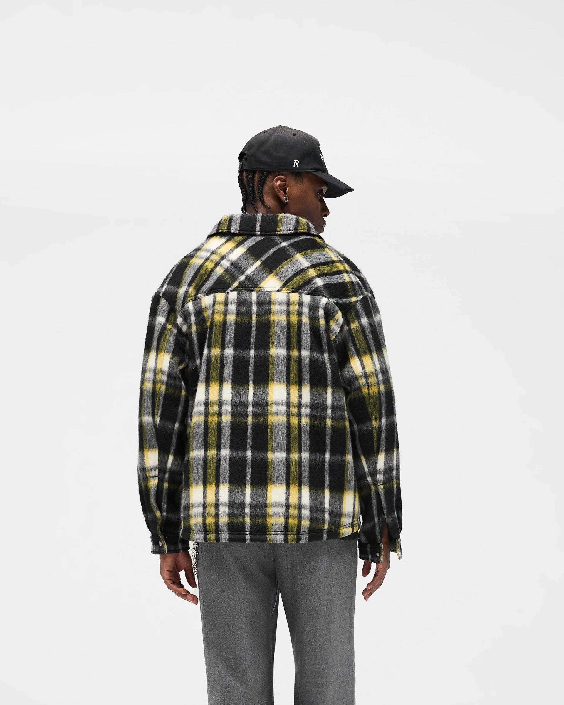 Textured Overshirt - Jet Black - Image 4