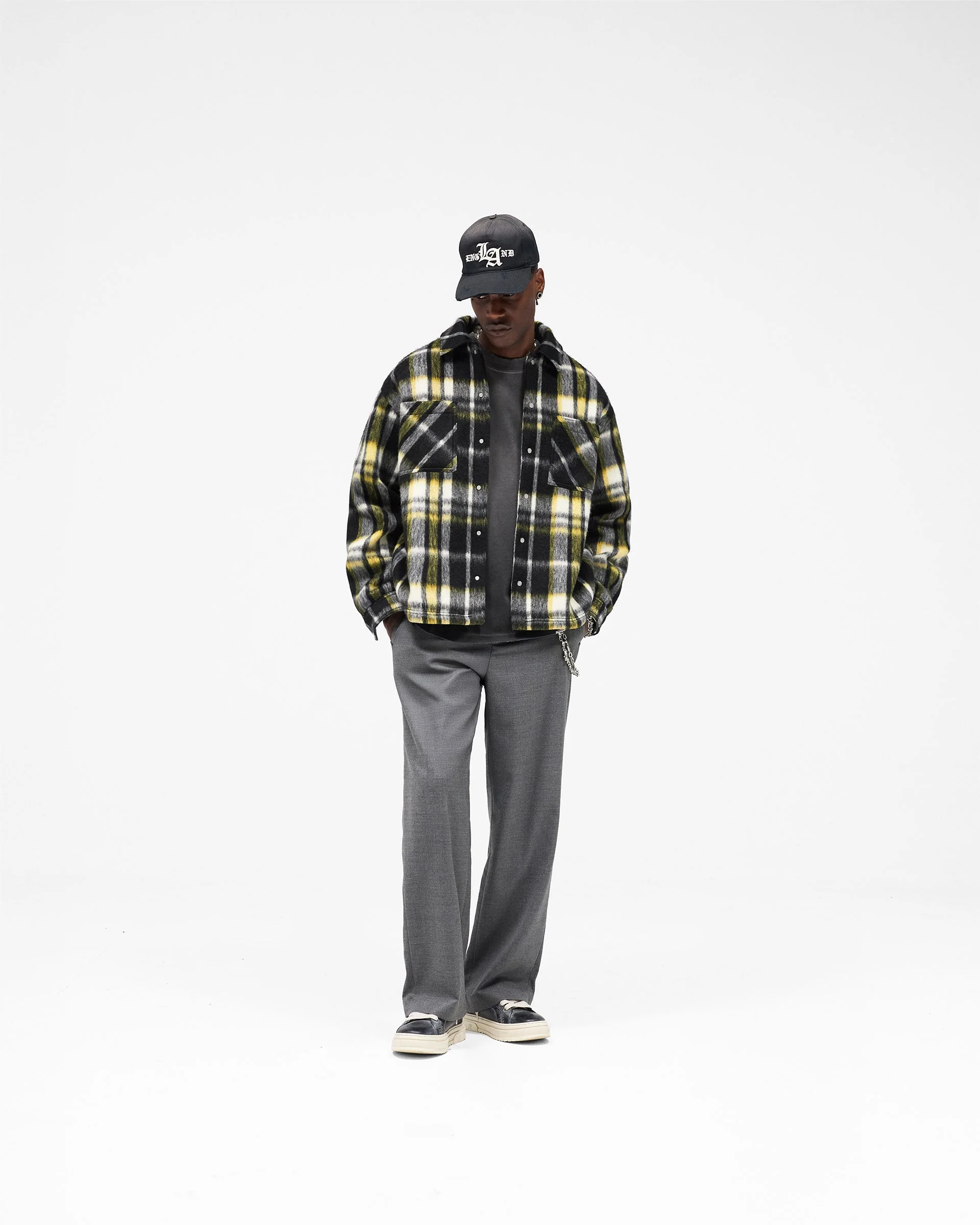 Textured Overshirt - Jet Black - Image 5