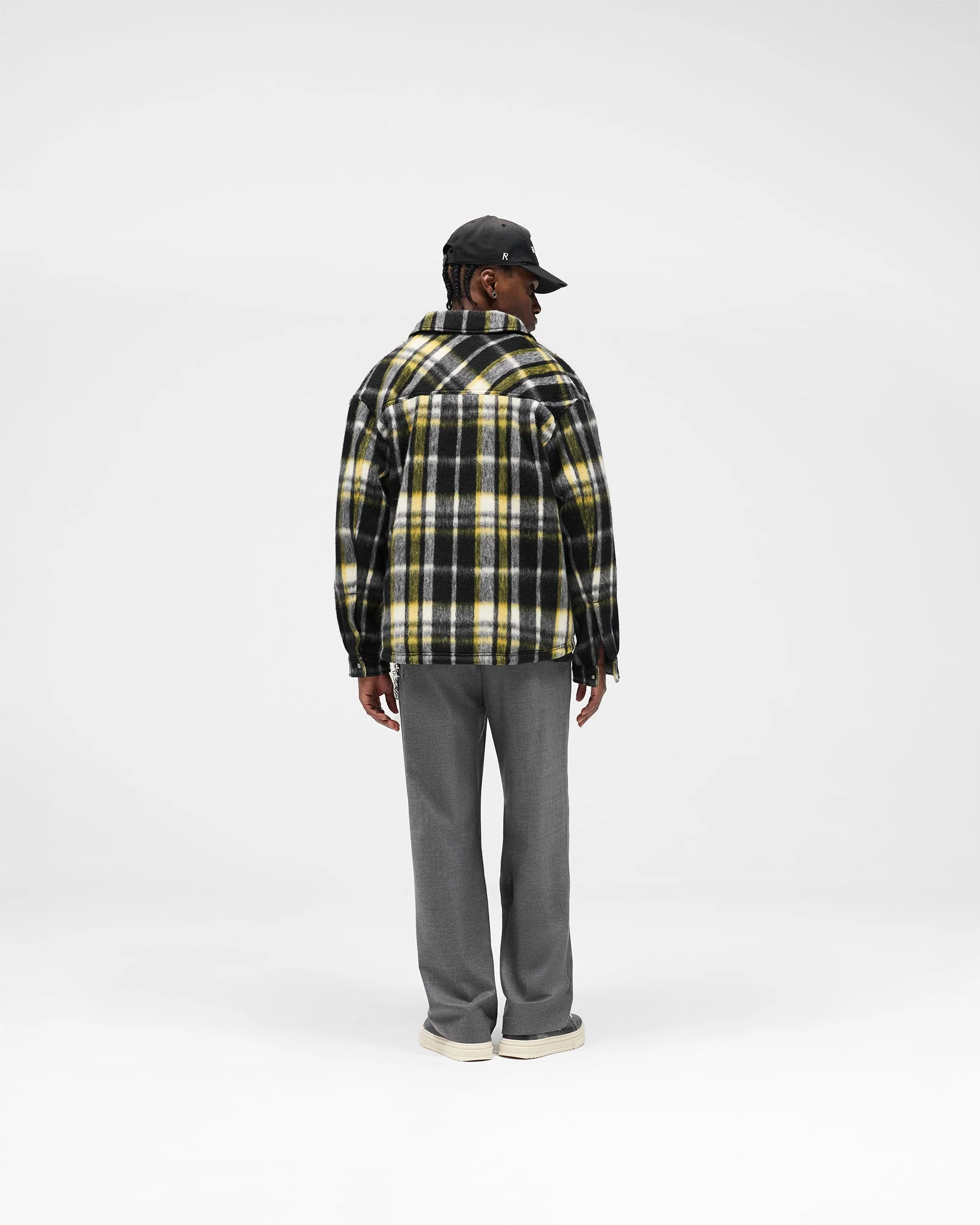 Textured Overshirt - Jet Black - Image 7