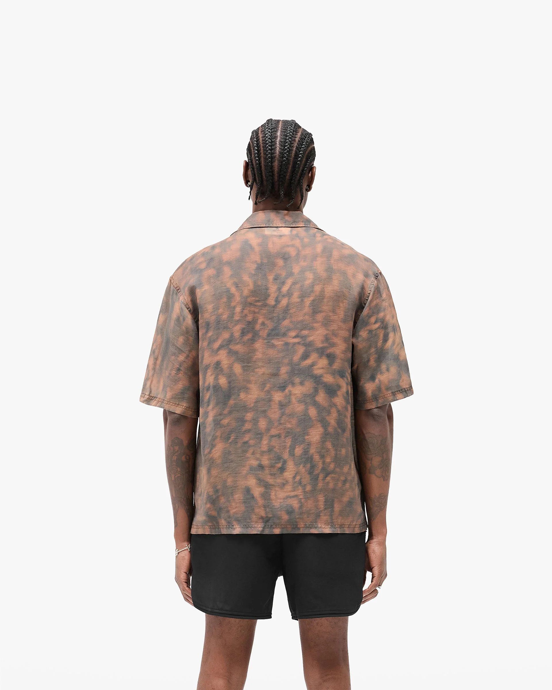 Tortoise Print Shirt - Brown - Image 4