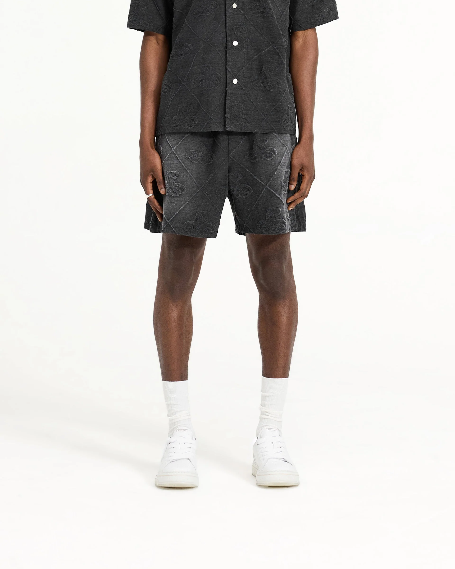 Towelling Short - Jet Black - Image 3