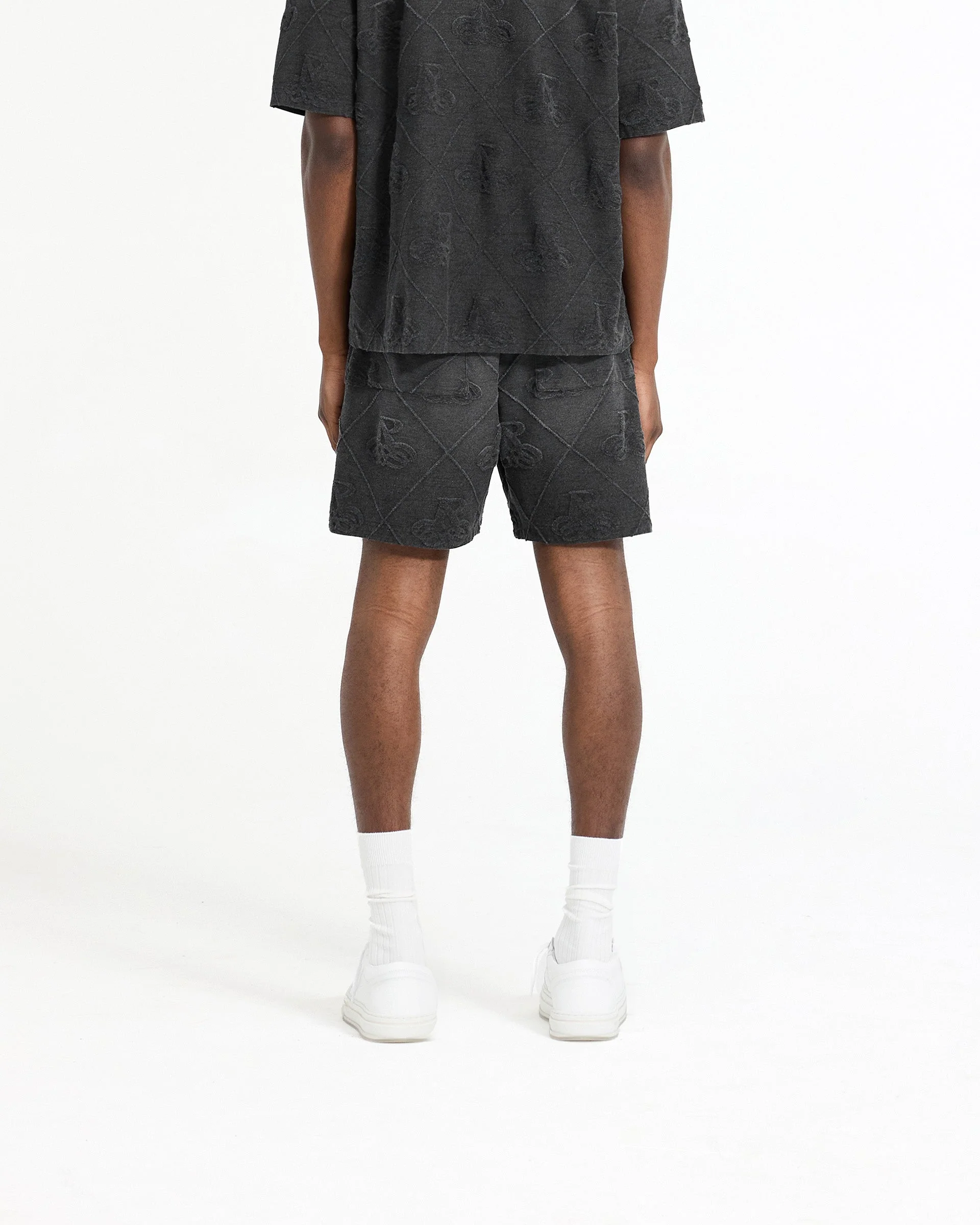 Towelling Short - Jet Black - Image 5