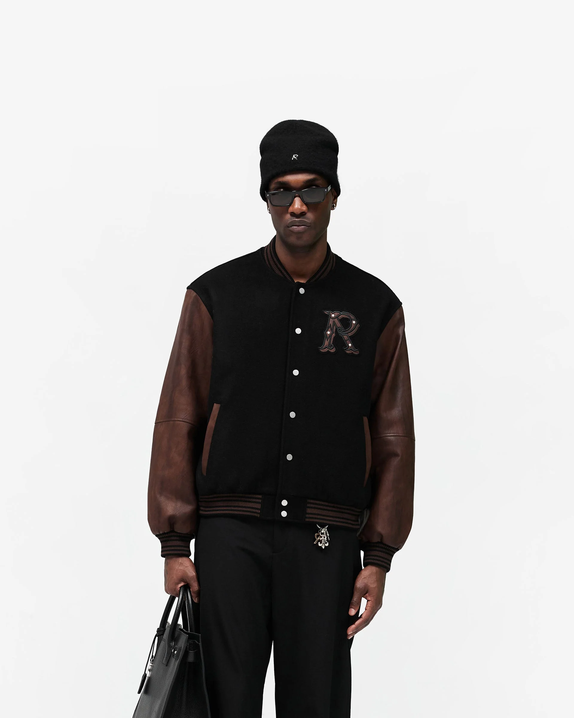 Varsity Bomber - Jet Black - Image 3