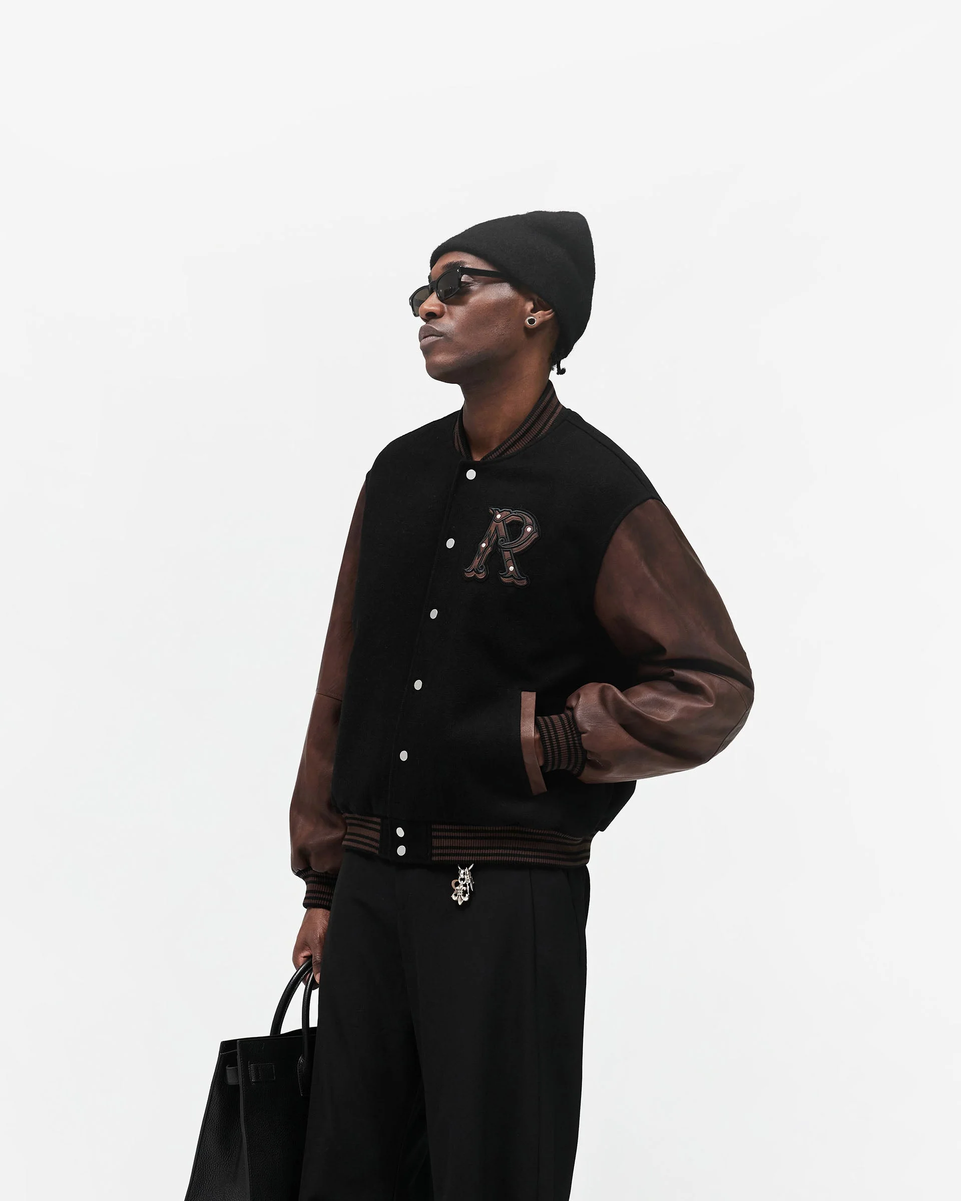Varsity Bomber - Jet Black - Image 4