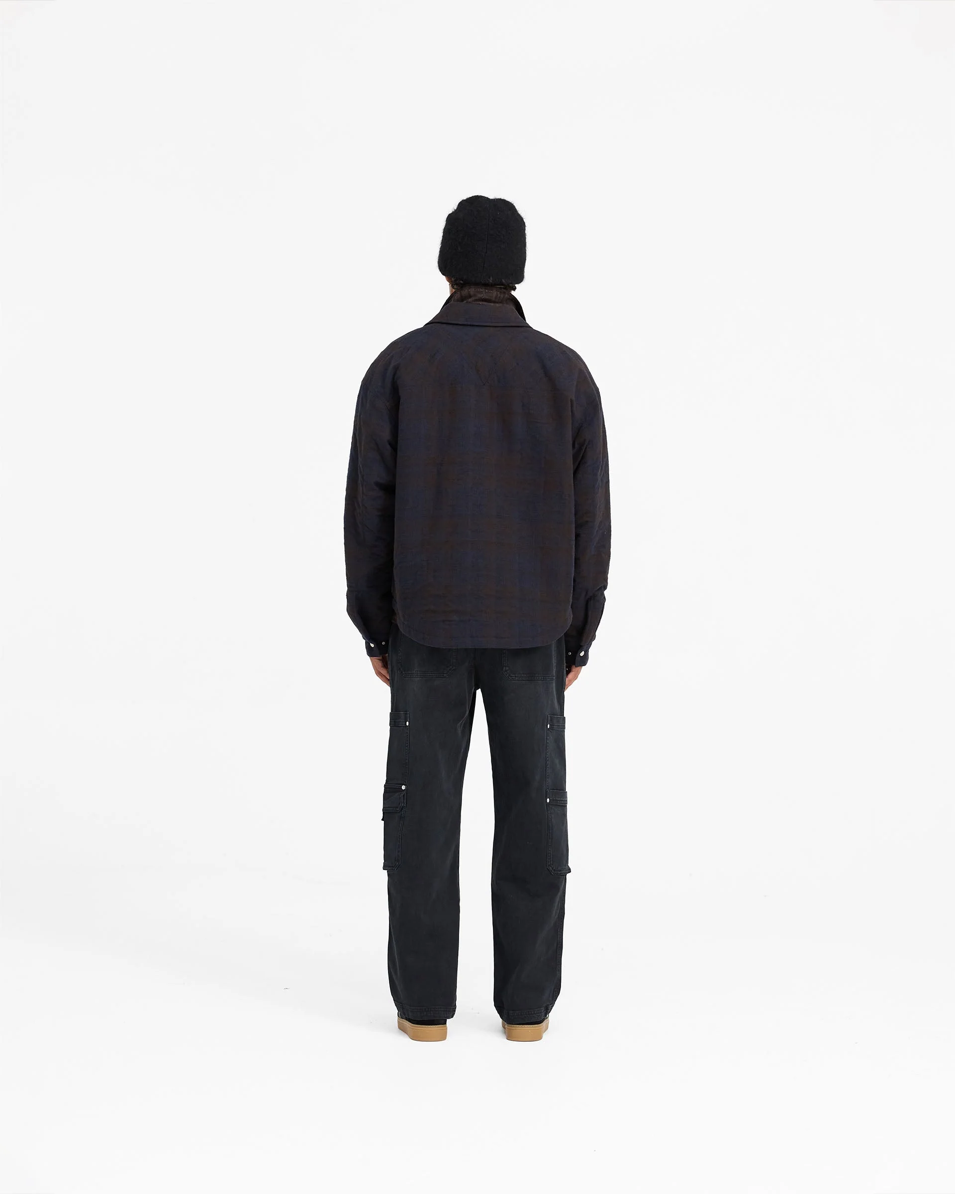 Wadded Zip Overshirt - Midnight Navy - Image 7