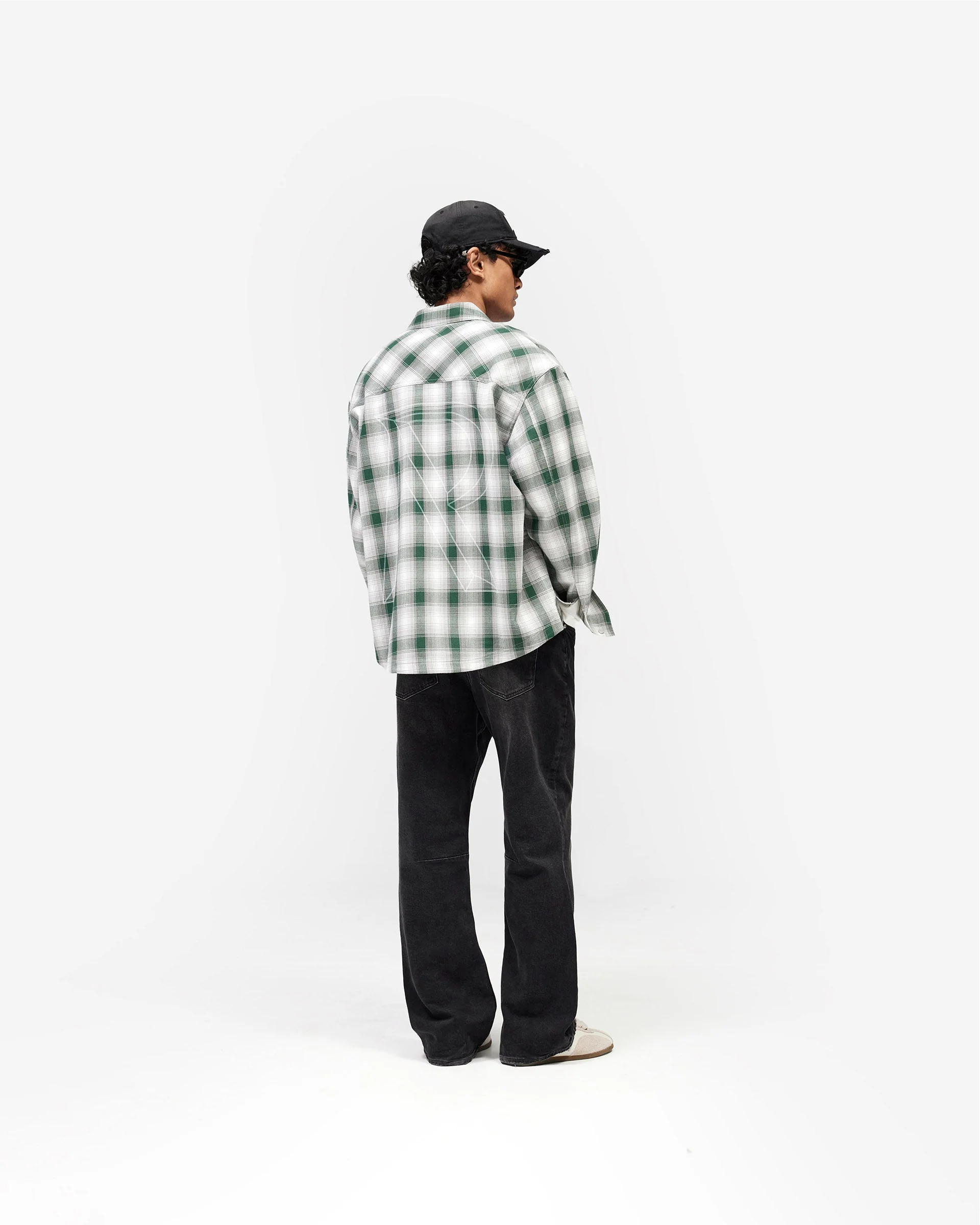Waffle Flannel - Dark Green - Image 8
