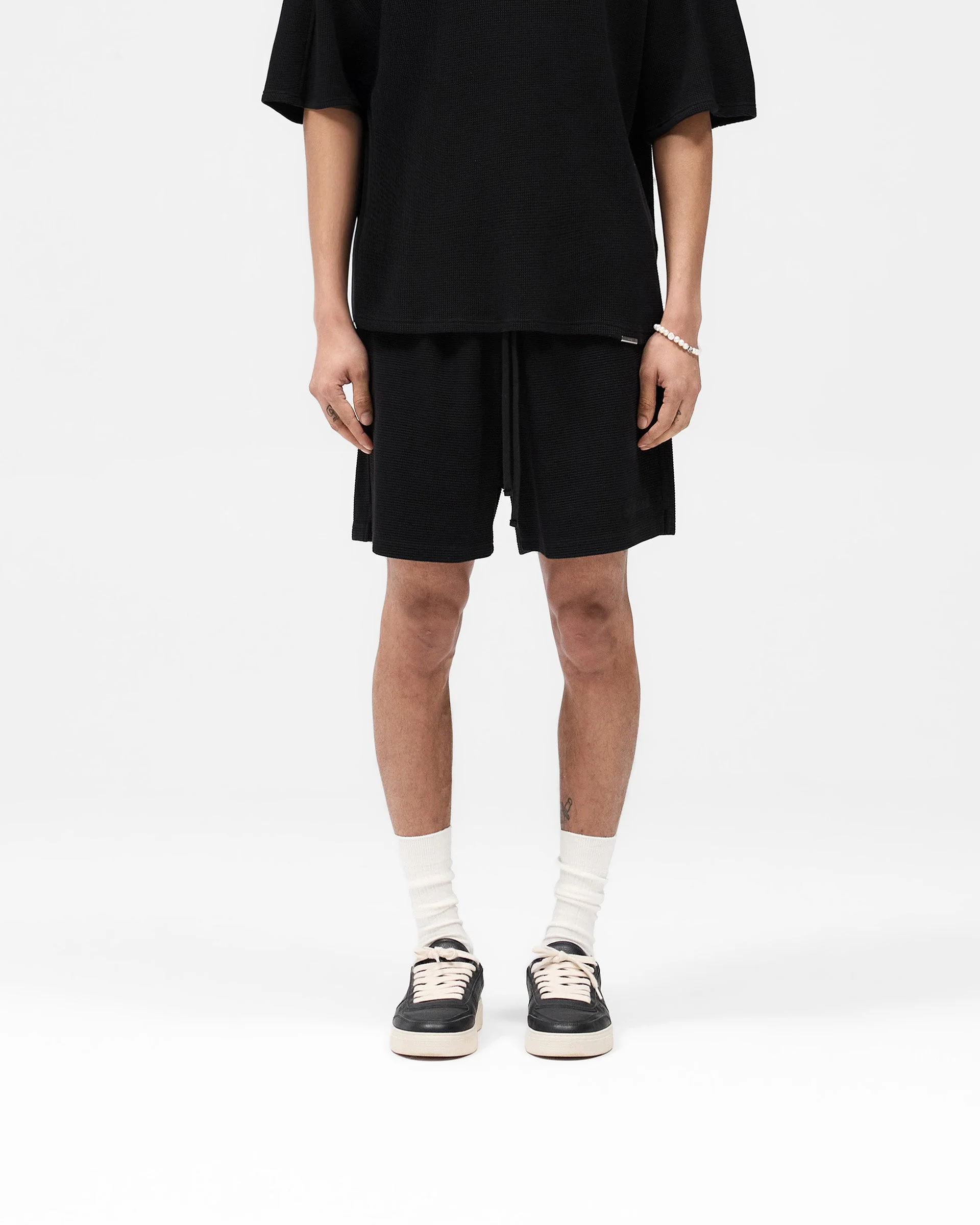 Waffle Shorts - Black - Image 3