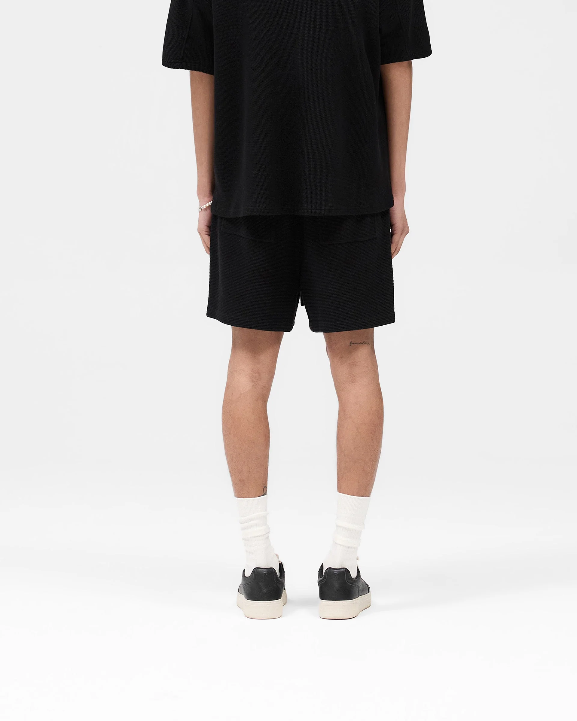 Waffle Shorts - Black - Image 4