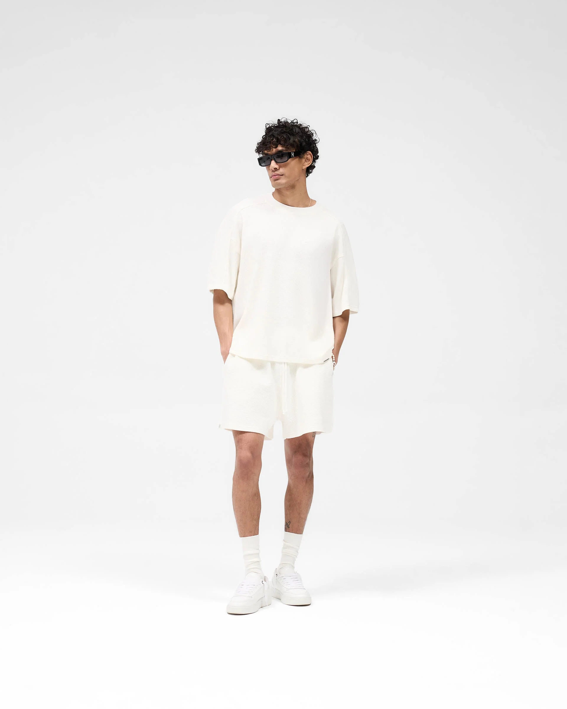 Waffle T-Shirt - Flat White - Image 6