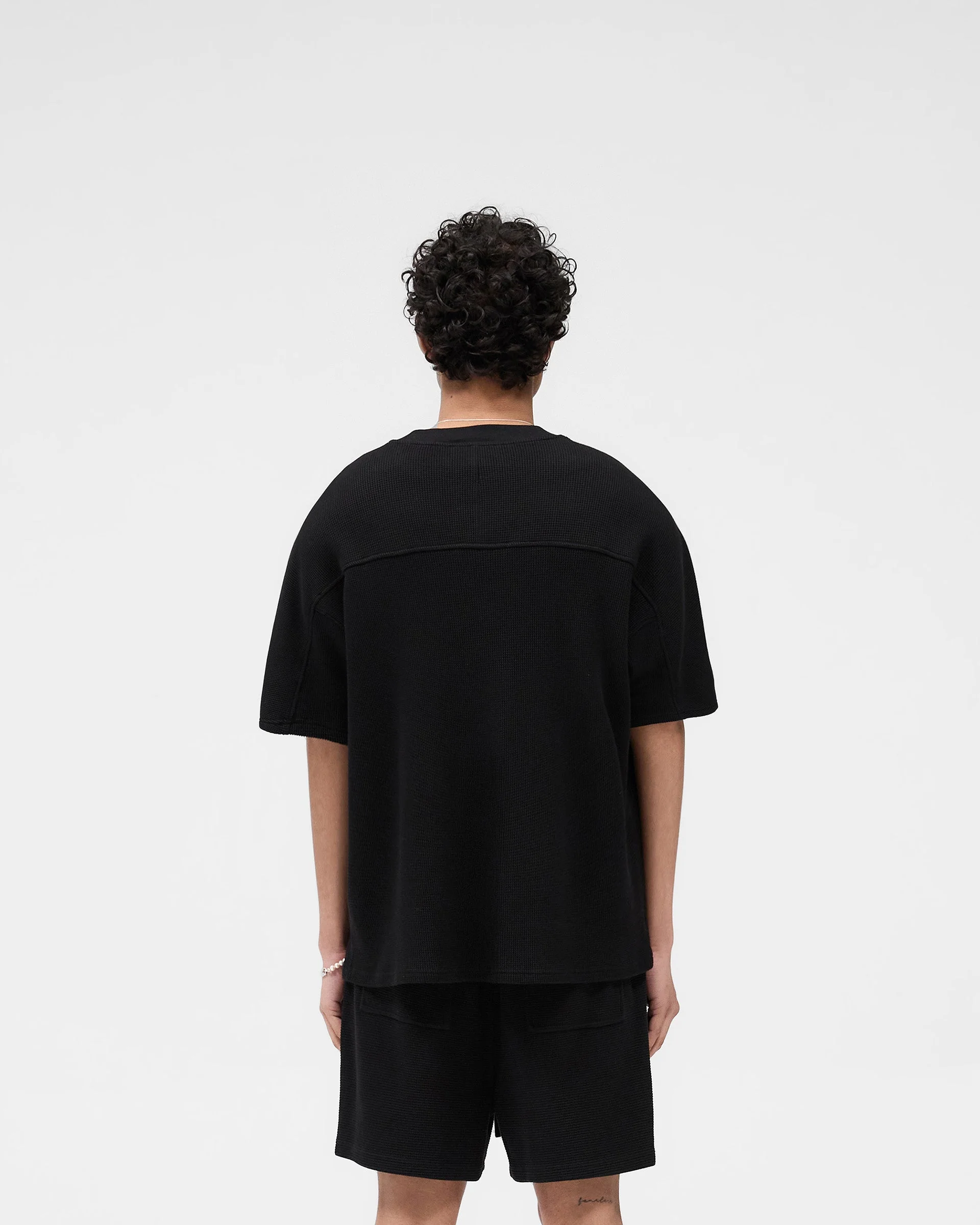 Waffle T-Shirt - Jet Black - Image 4