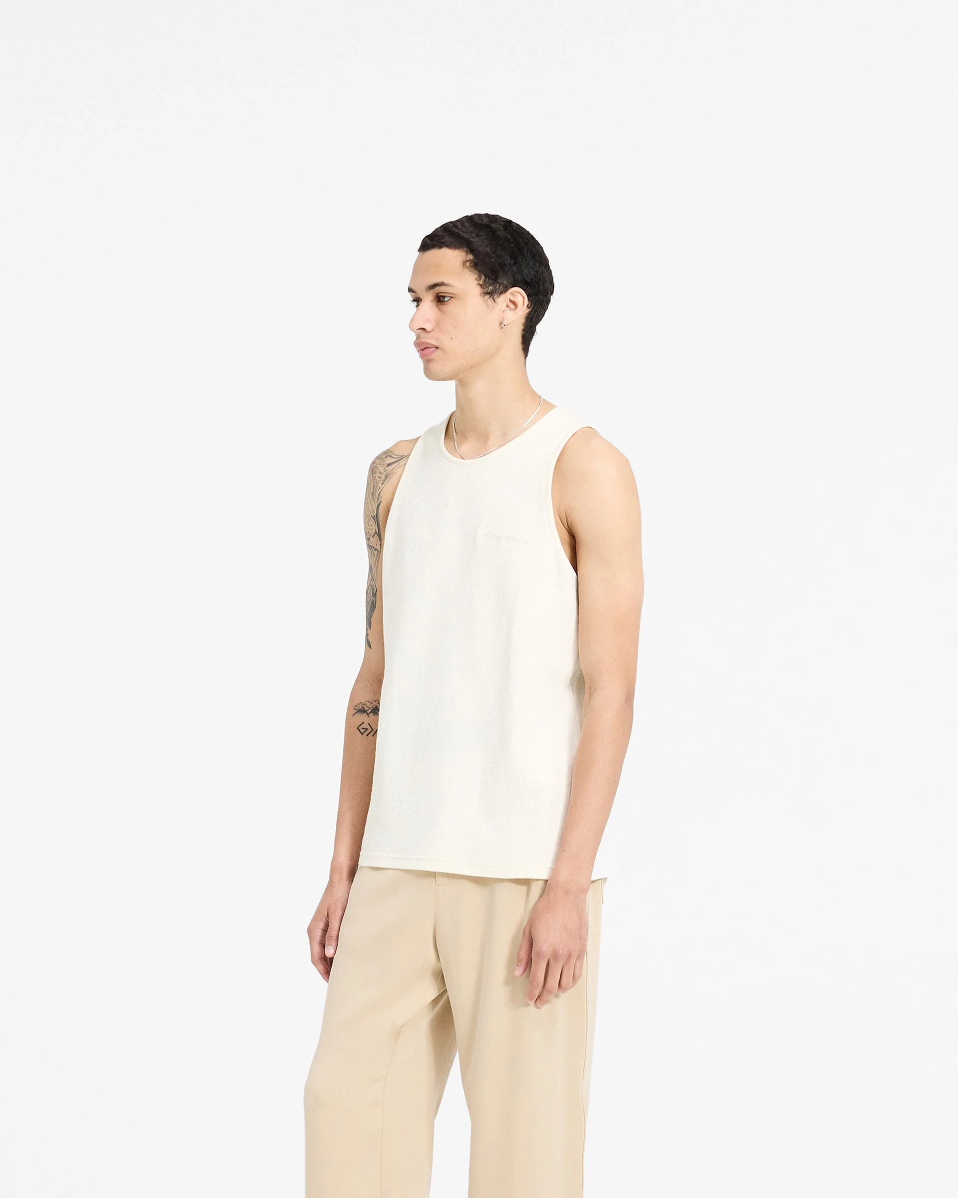 Waffle Vest - Antique White - Image 2