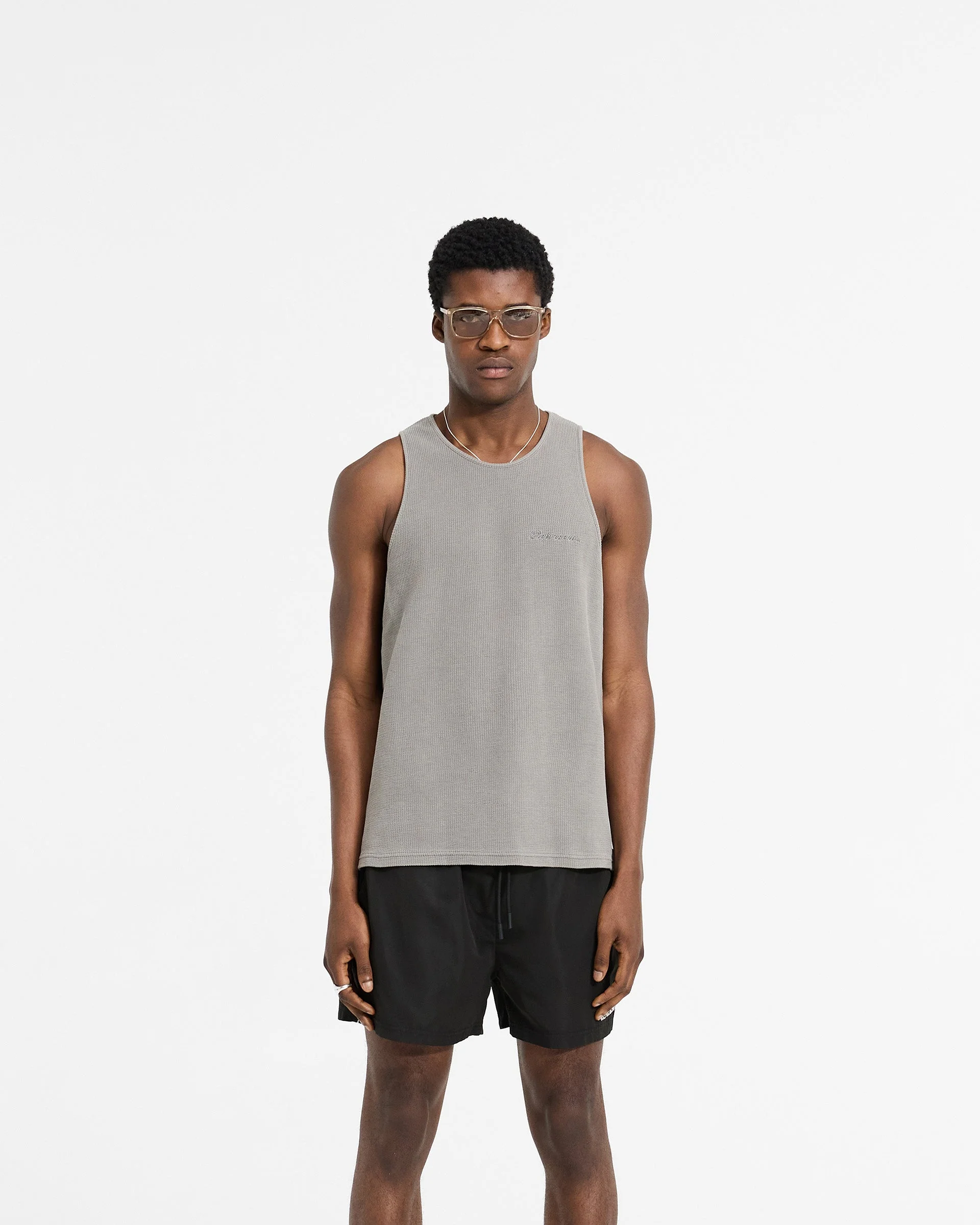 Waffle Vest - Ultimate Grey - Image 3